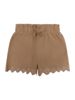 Daily 7 Short Muslin Broderie Camel Sand