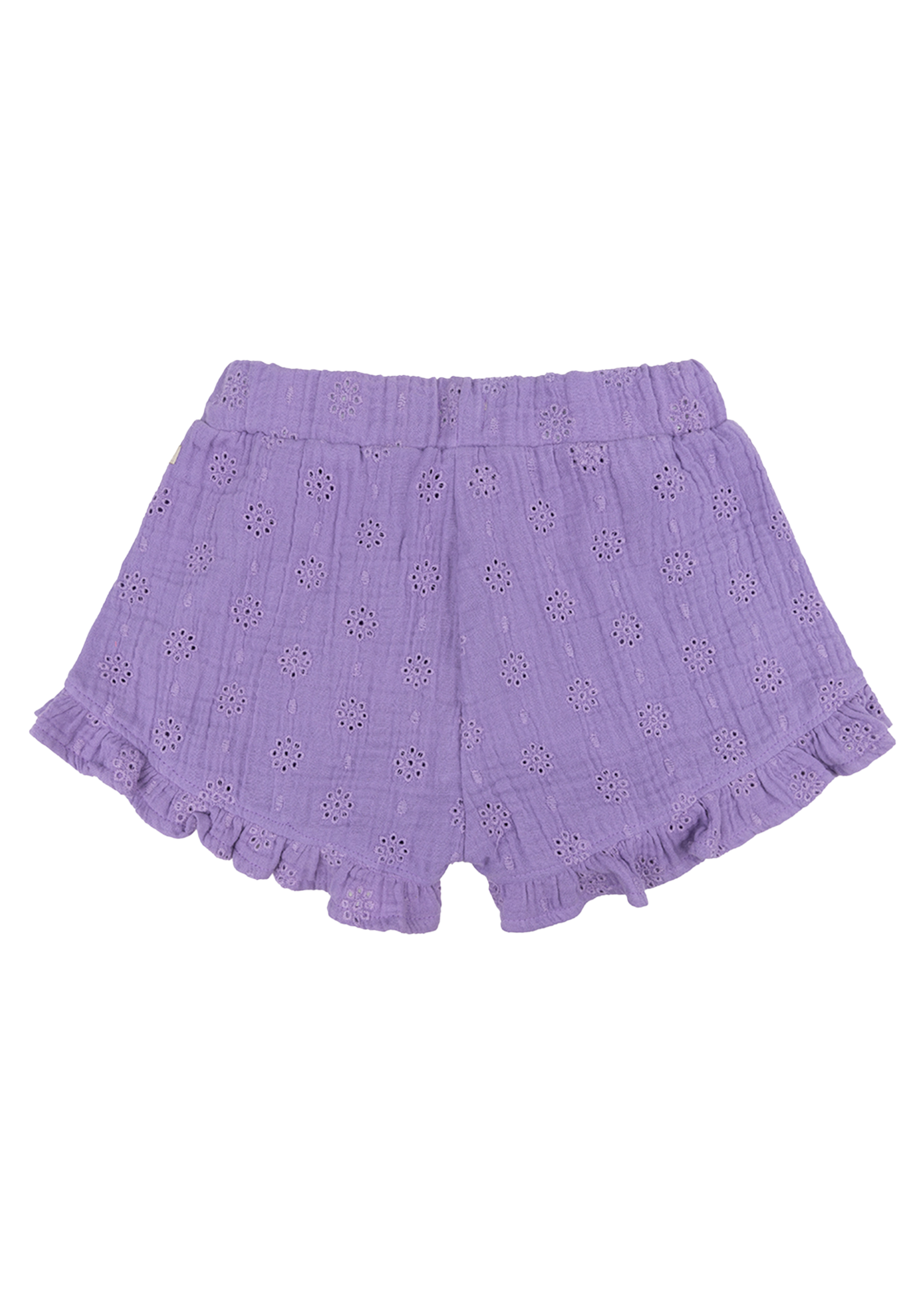 Daily 7 Short ruffle Muslin Broderie Dahlia Purple