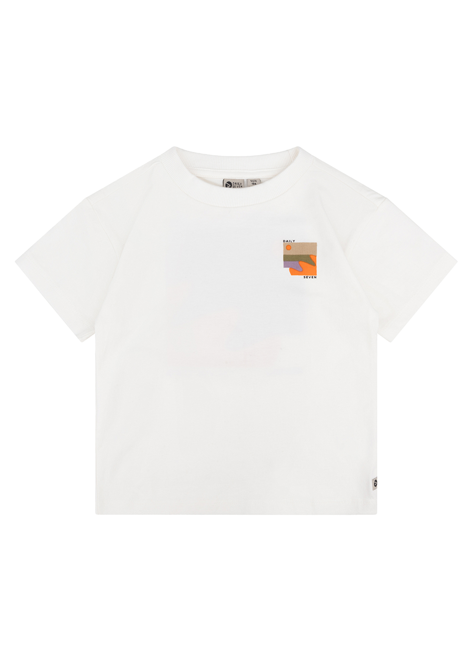 Daily 7 Organic T-Shirt Daily 7 Waves Off-White