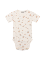 Daily 7 Organic Body Shortsleeve Wrap Berry Print Cream