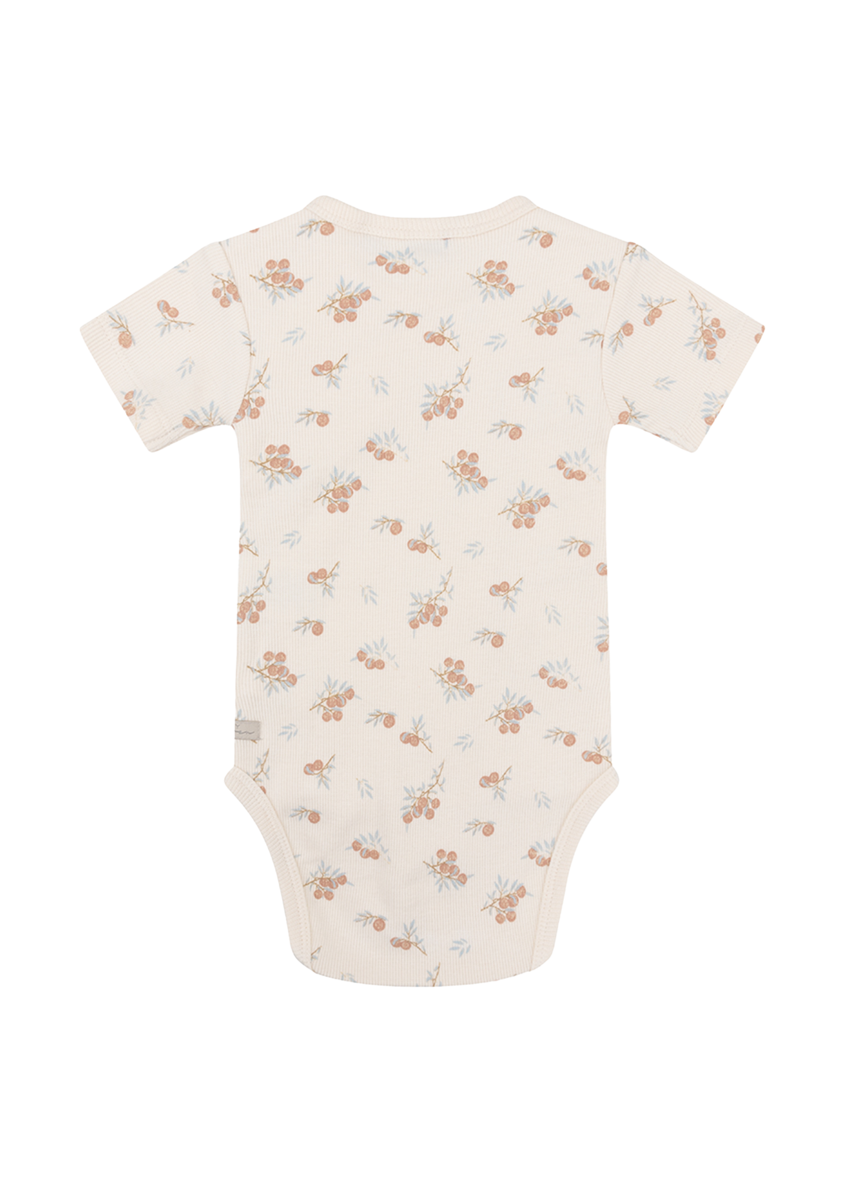 Daily 7 Organic Body Shortsleeve Wrap Berry Print Cream