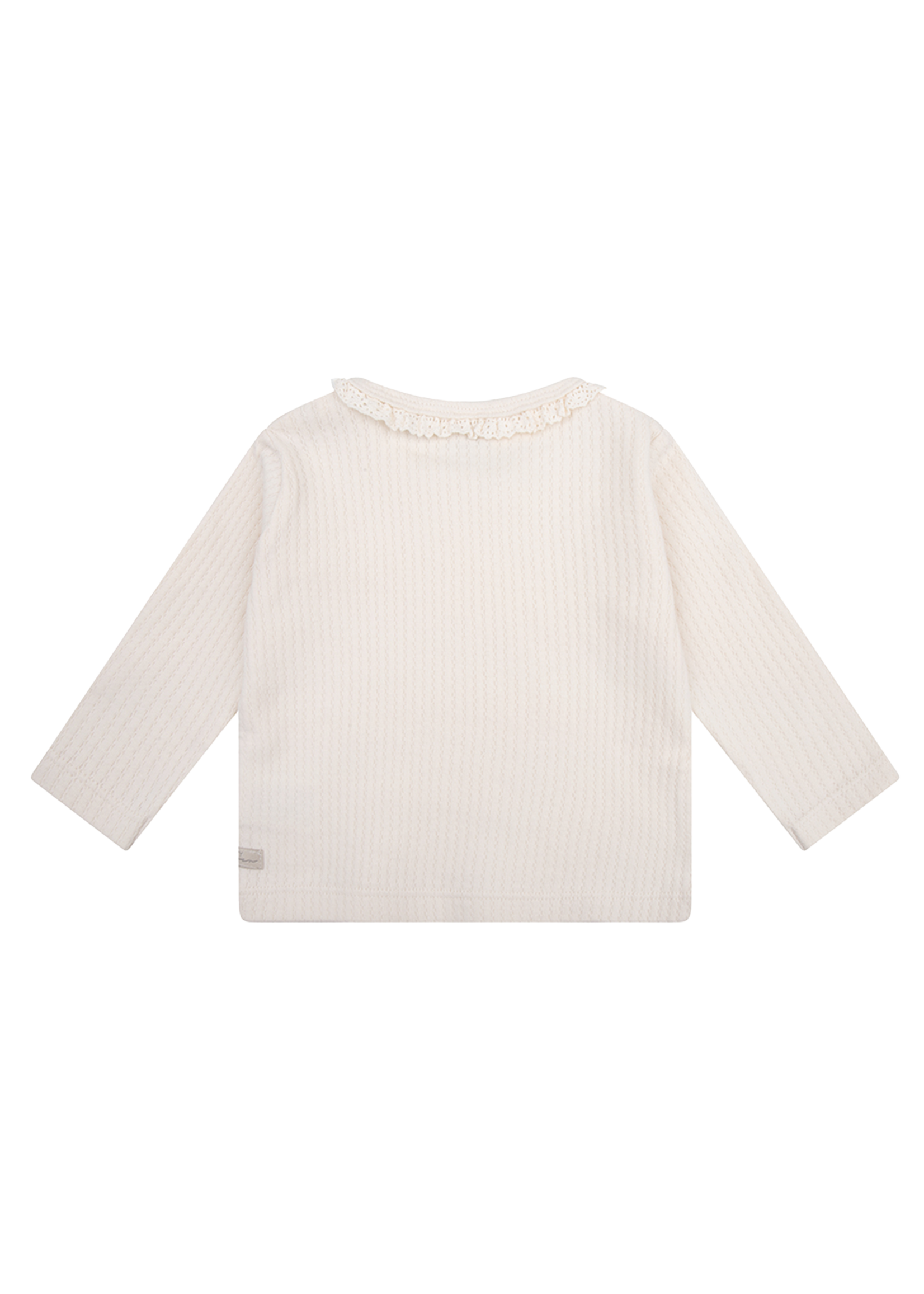 Daily 7 Organic T-shirt Longsleeve Fancy Rib Cream