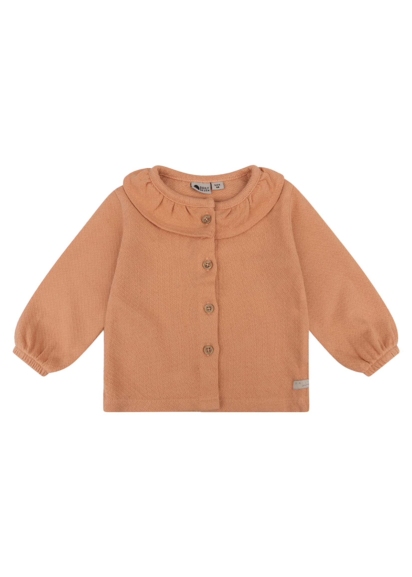 Daily 7 Organic T-shirt Longsleeve Ruffle Light Coral