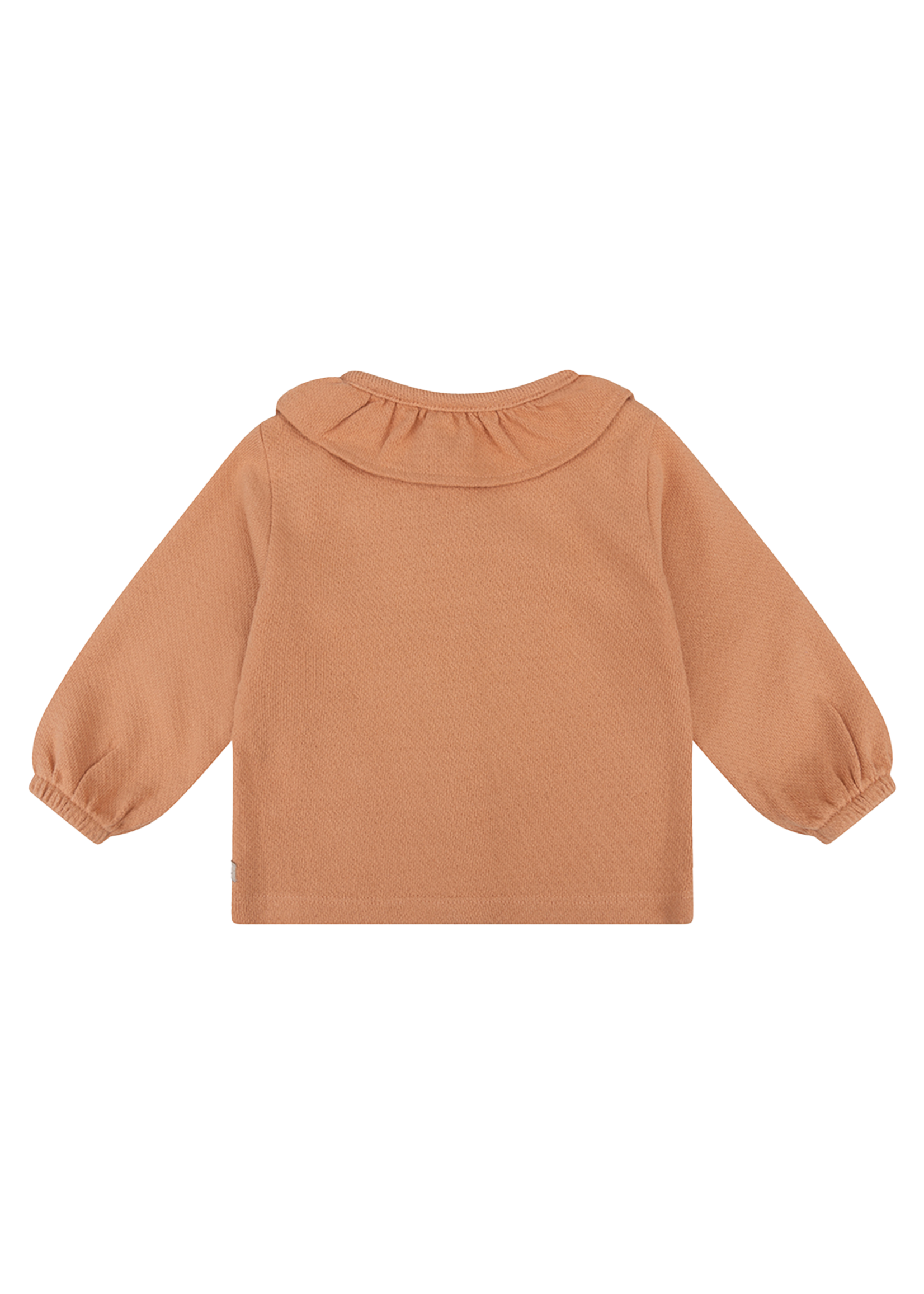 Daily 7 Organic T-shirt Longsleeve Ruffle Light Coral