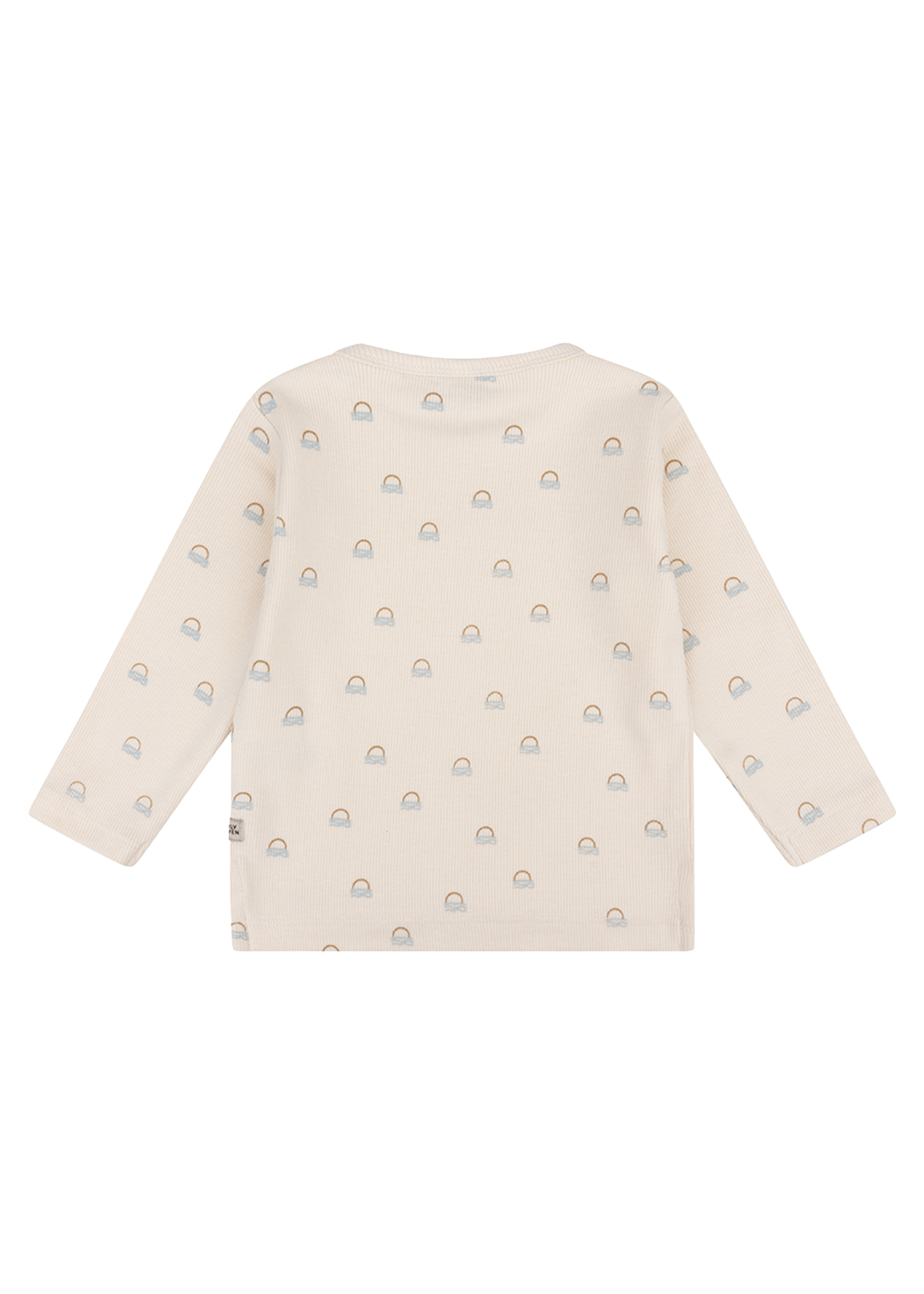 Daily 7 Organic T-shirt Longsleeve Sunset Rib Cream