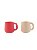 OYOY Mini Mellow Cup – 2Pack | Cherry Red / Vanilla