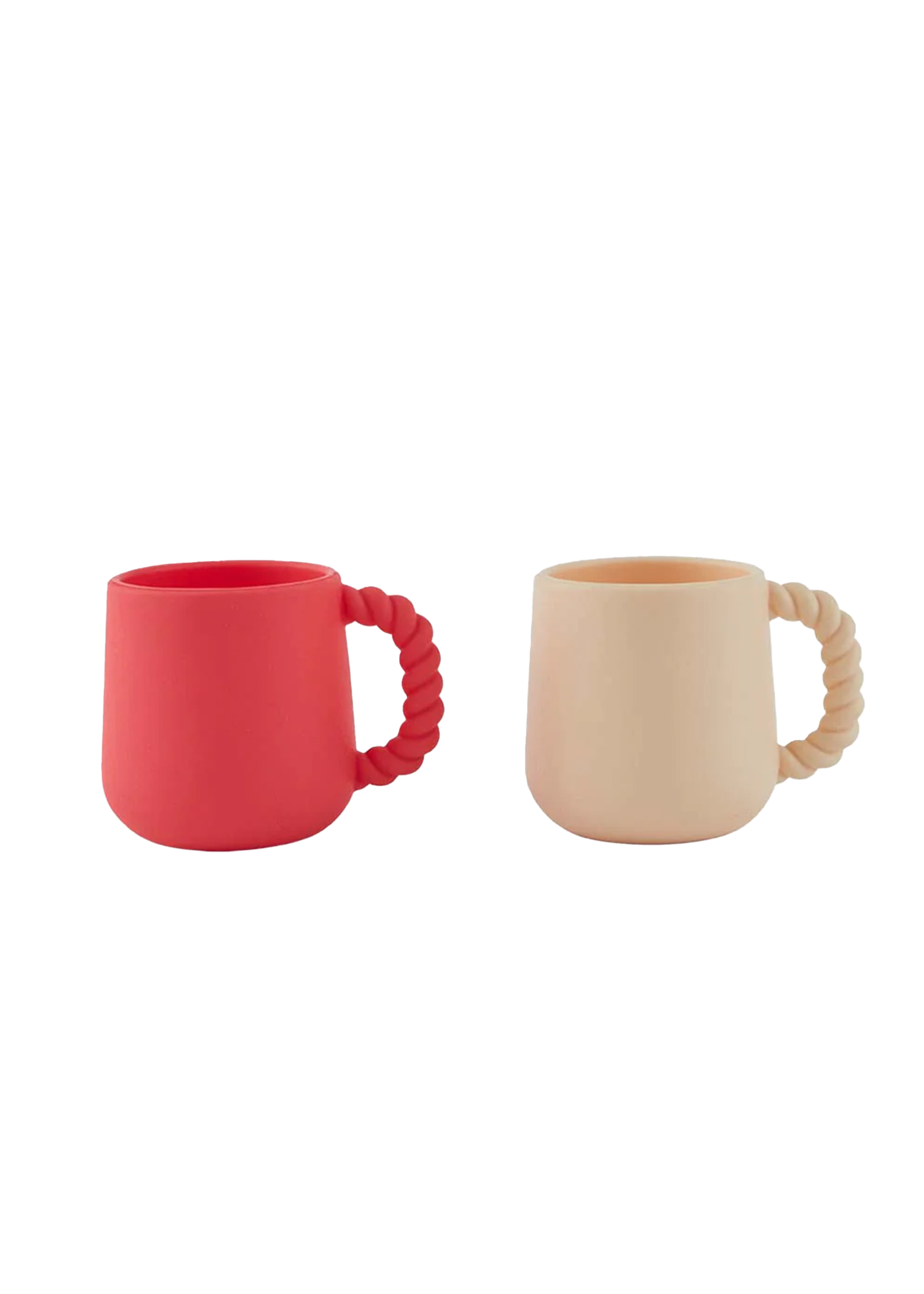 OYOY Mini Mellow Cup – 2Pack | Cherry Red / Vanilla