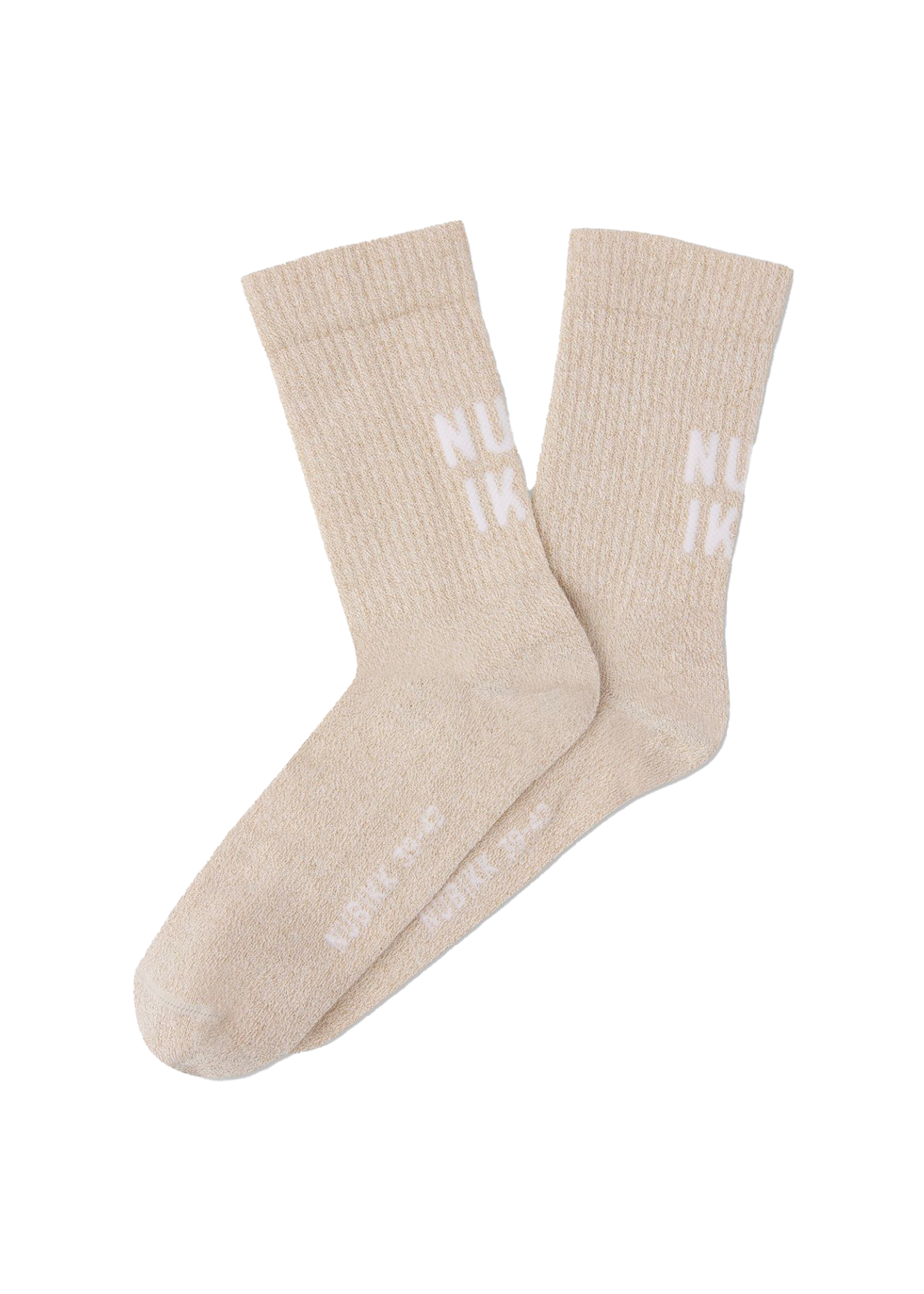 Nubikk Nova Socks Glitter Beige L