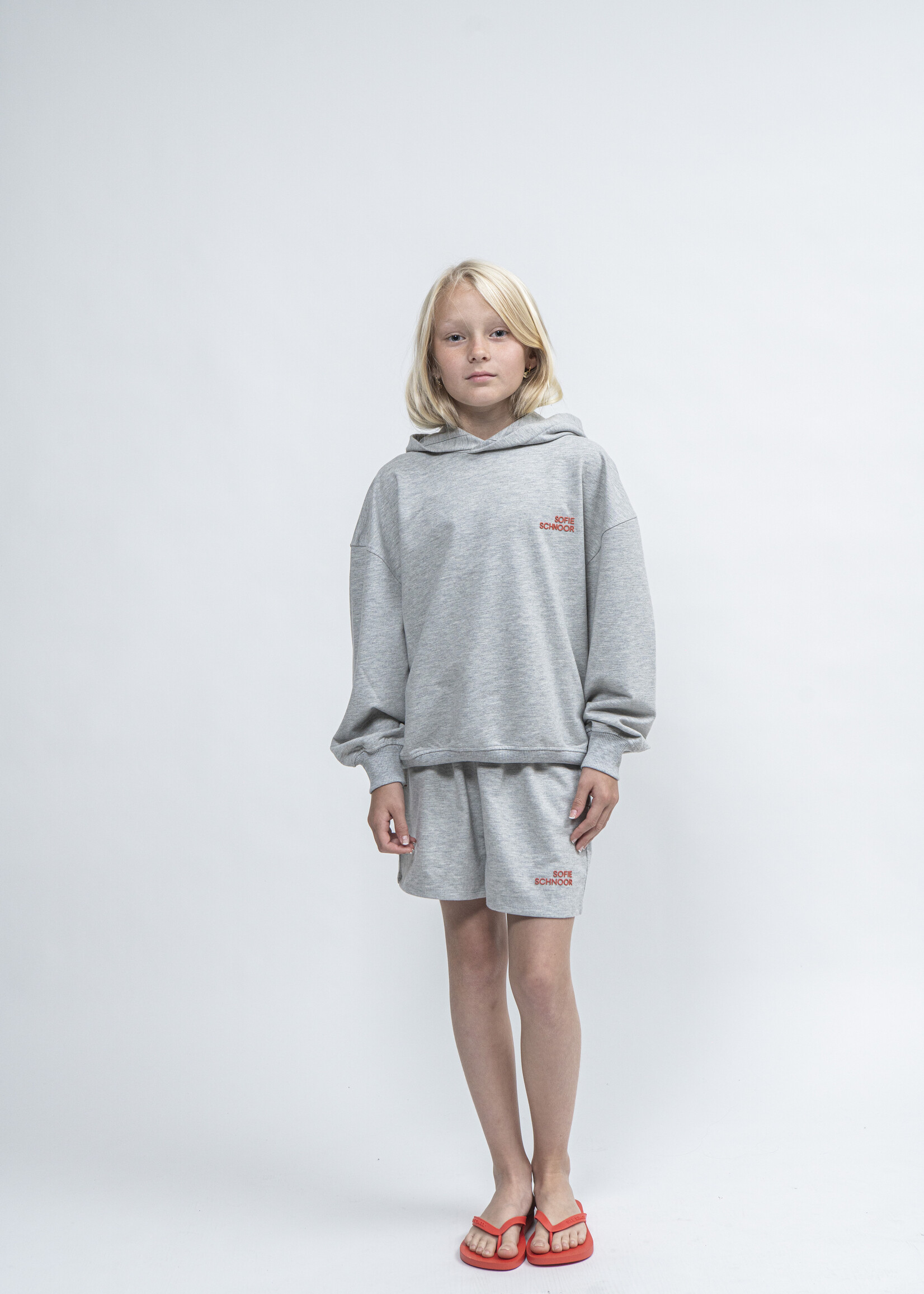 Sofie Schnoor Sweatshirt Hooded Grey Melange