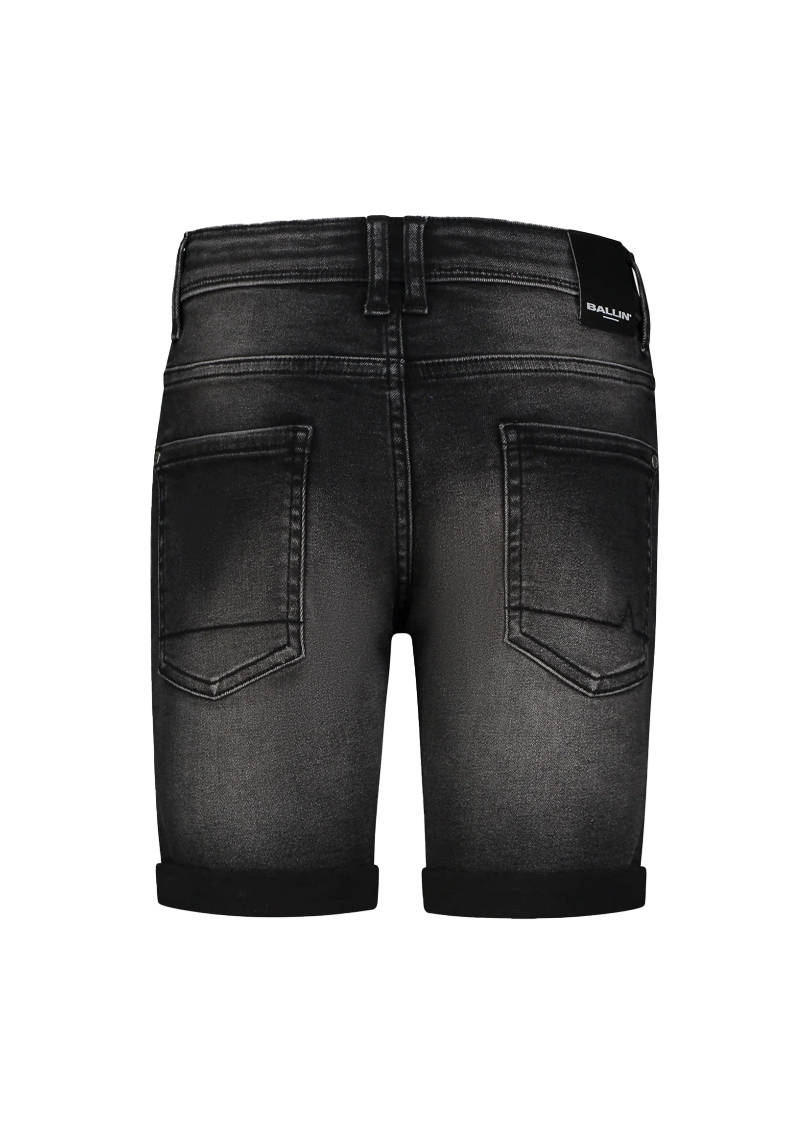 Ballin Jaxx Skinny Fit Shorts Denim Dark Grey