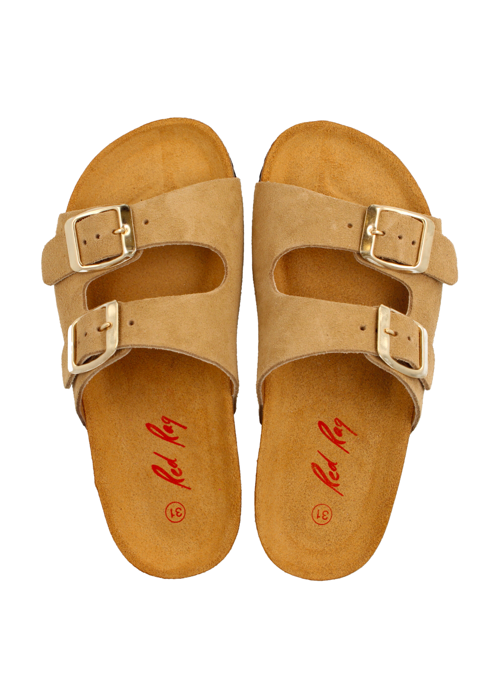 Red Rag Girls Sandal Beige Suede