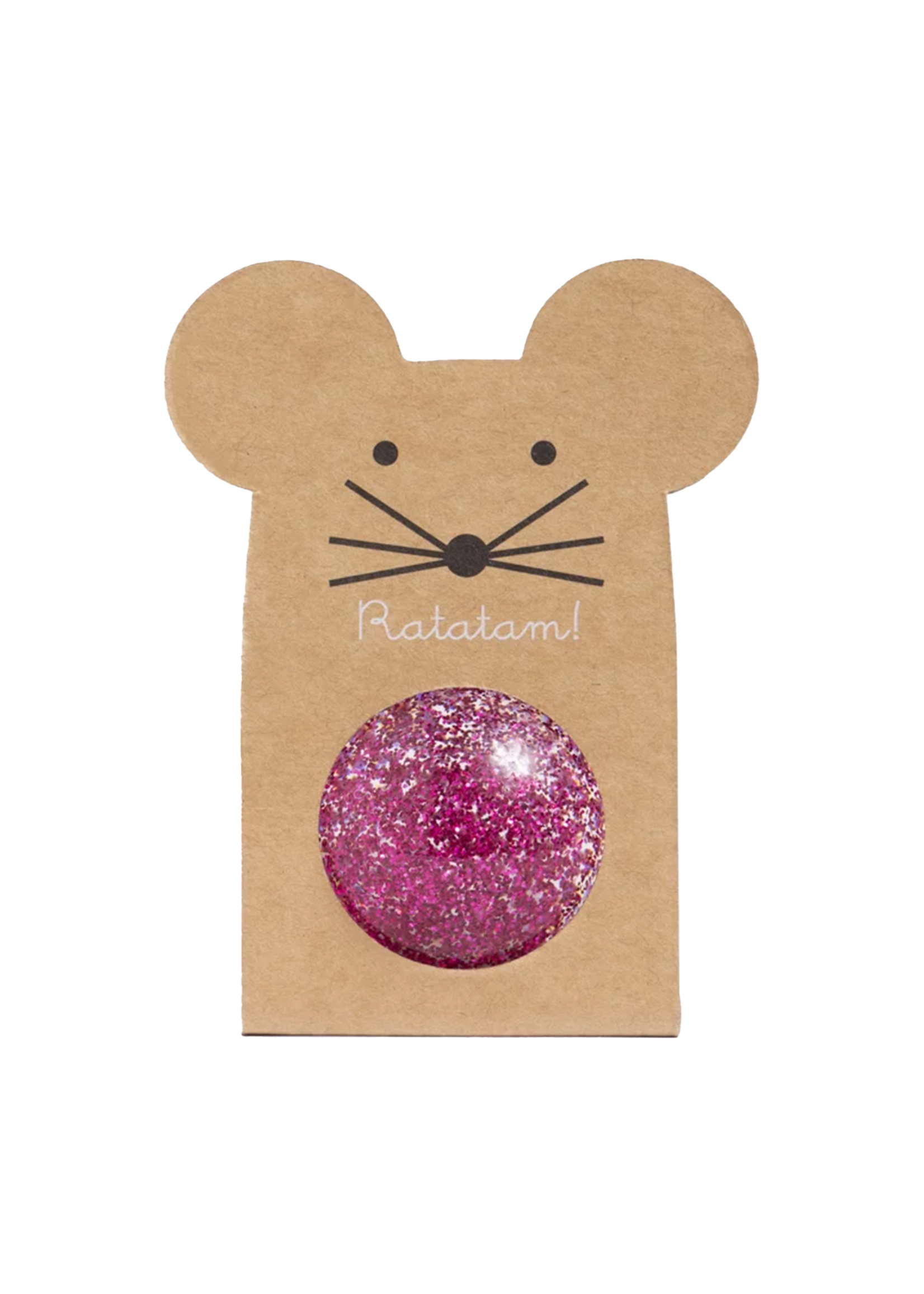 Ratatam Glitter mouse bouncy balls | Pink