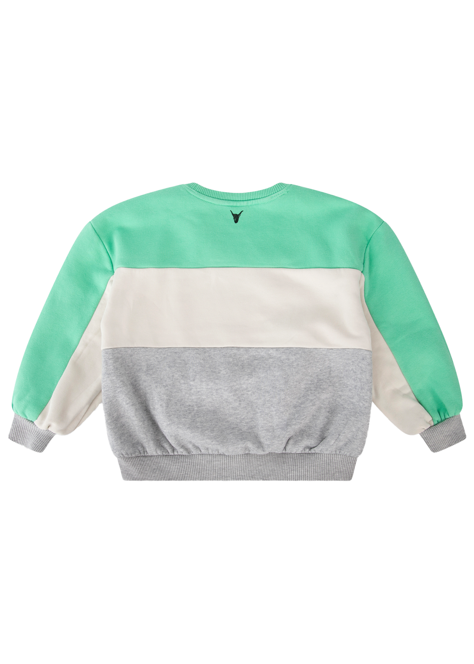 Alix Mini Kids Colourblock Sweater Light Green