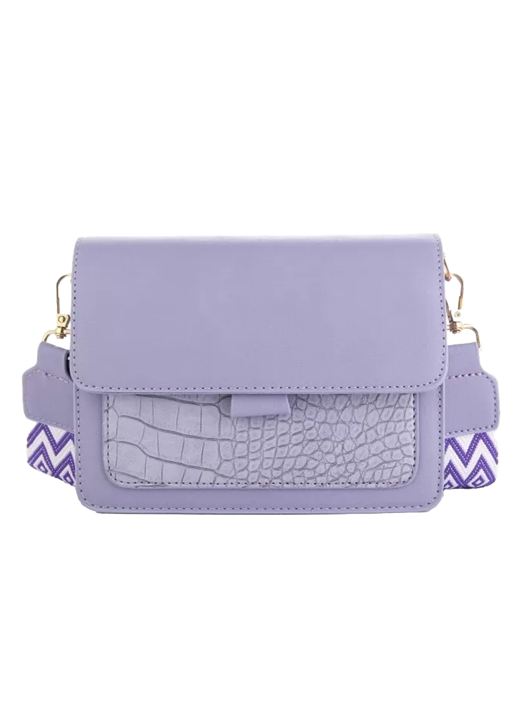 Strap Bag Lilac Croc