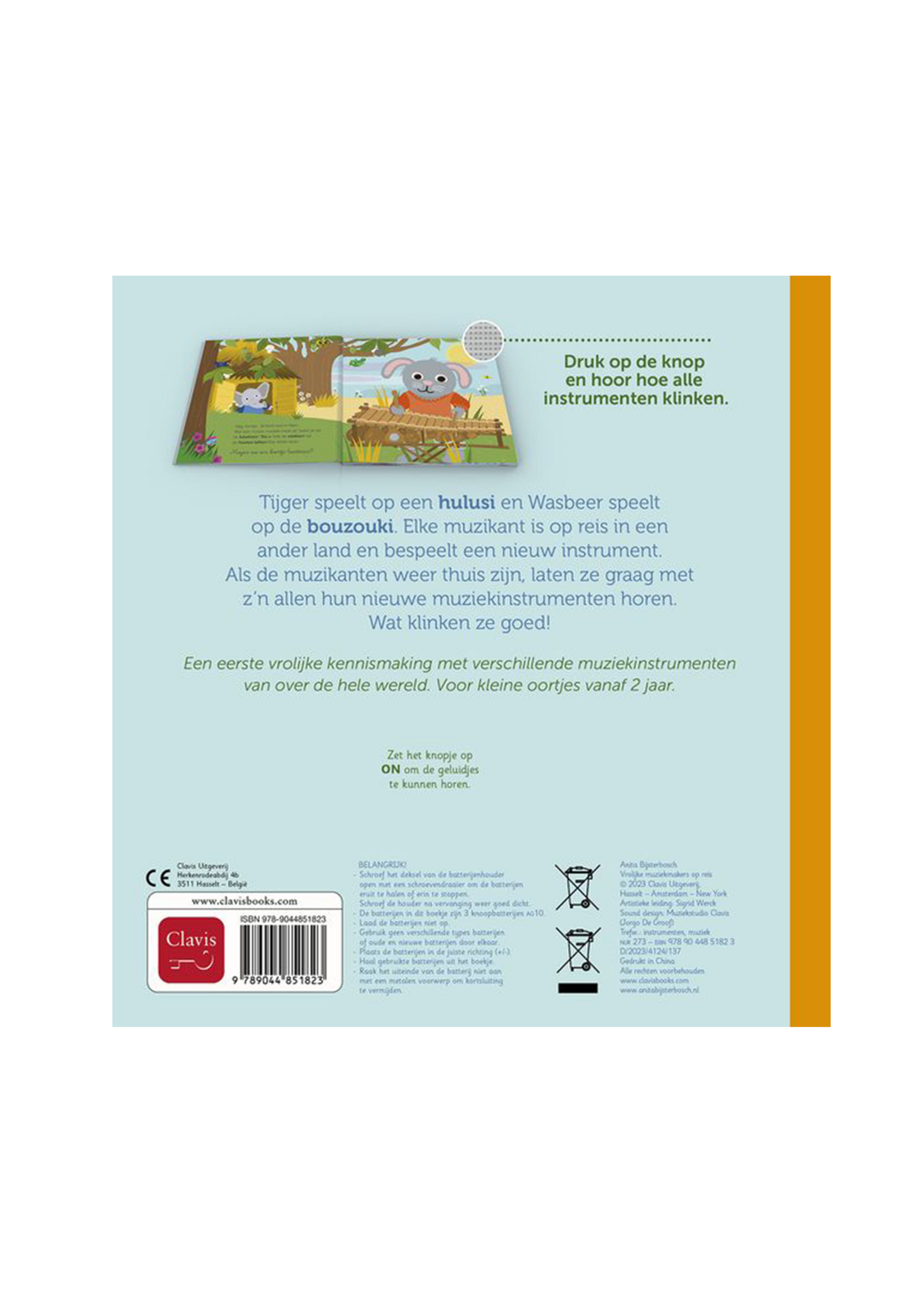 Clavis Geluidenboekjes | Bijsterbosch | Vrolijke muziekmakers op reis