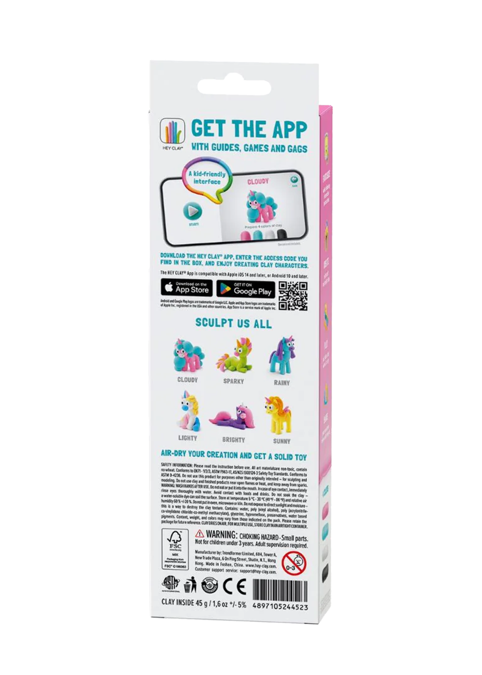 Hey Clay Unicorn | Cloudy