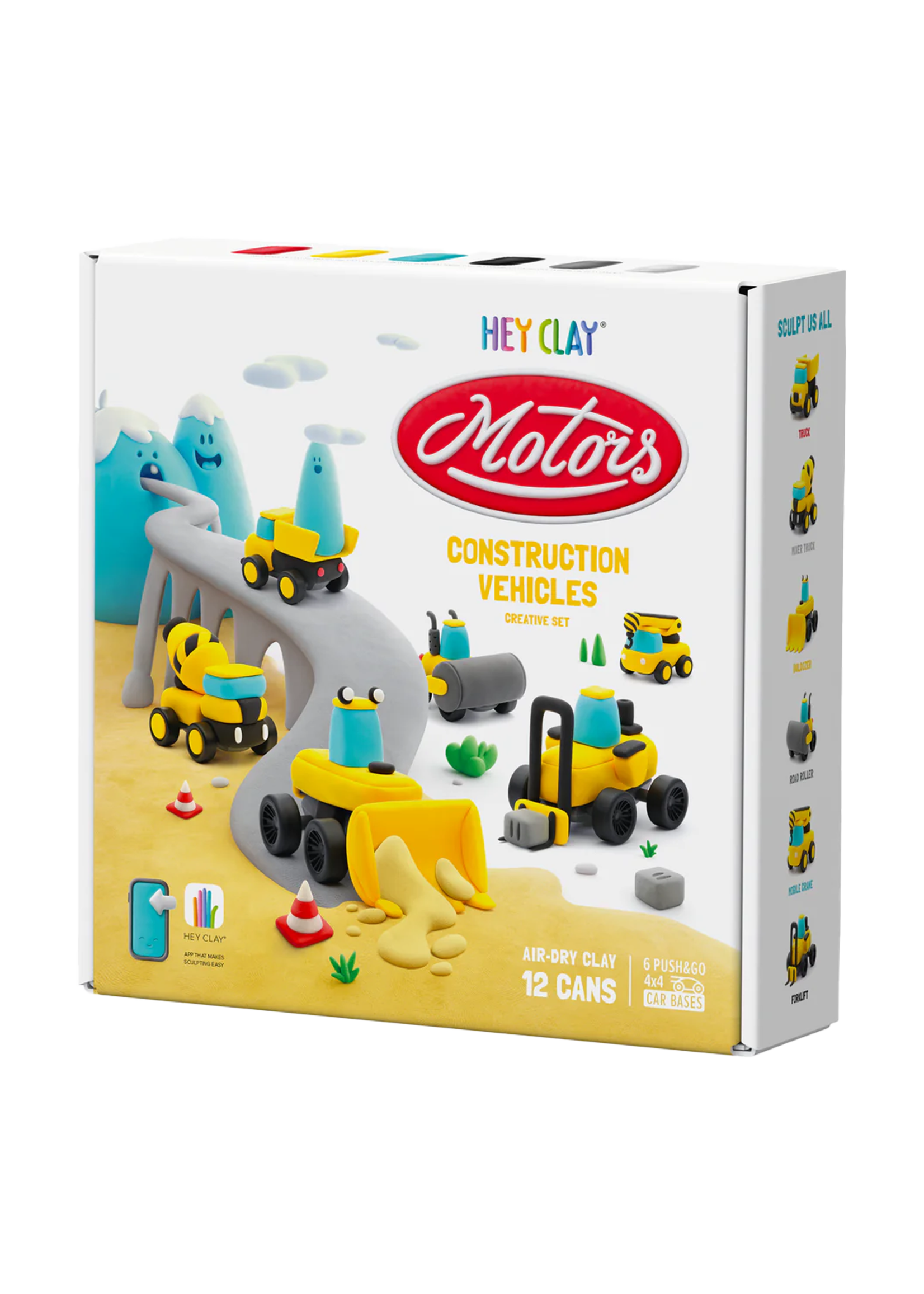 Hey Clay Construction Cars | 12 cans