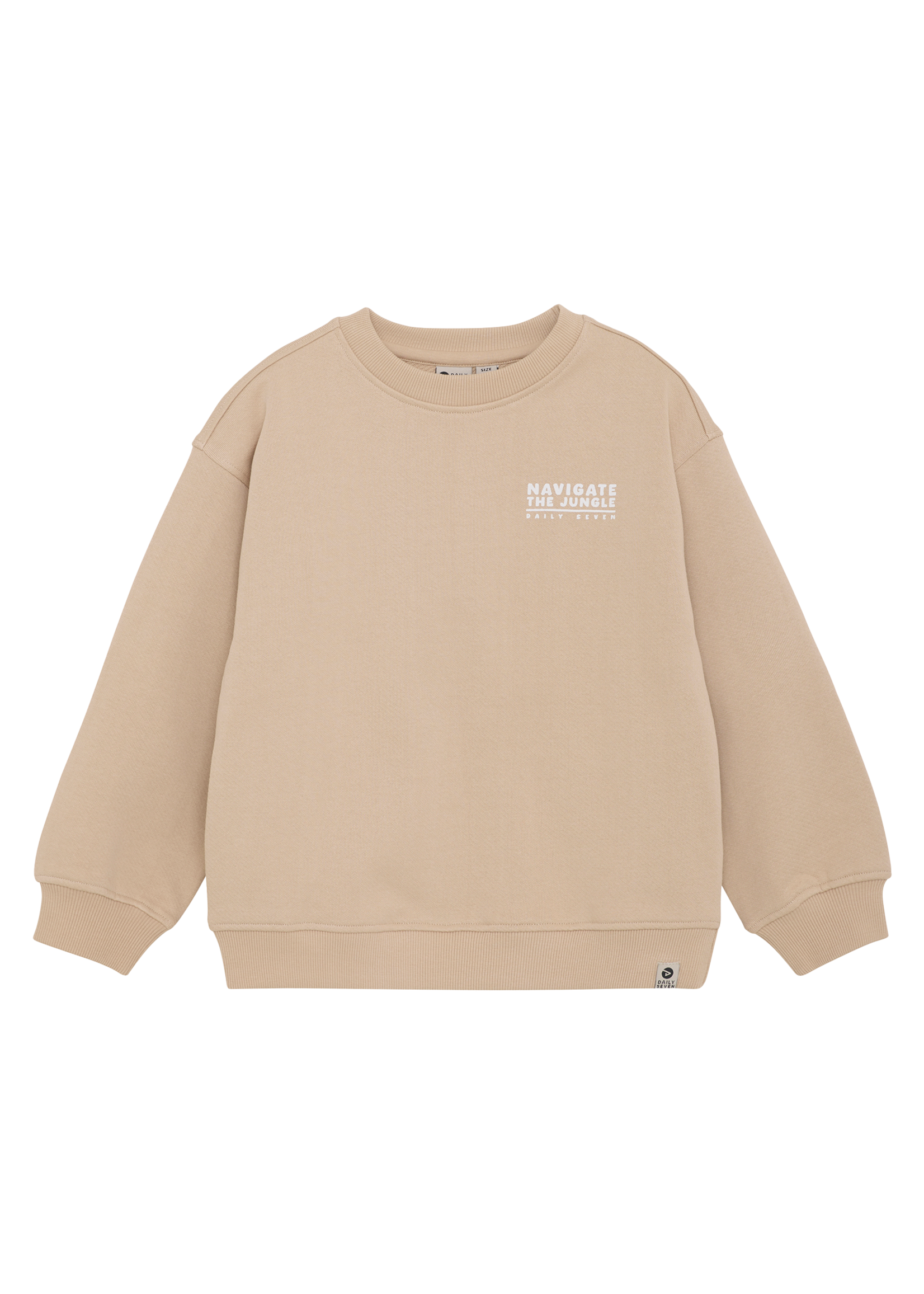 Daily 7 Sweater Oversized Print | Latte Sand