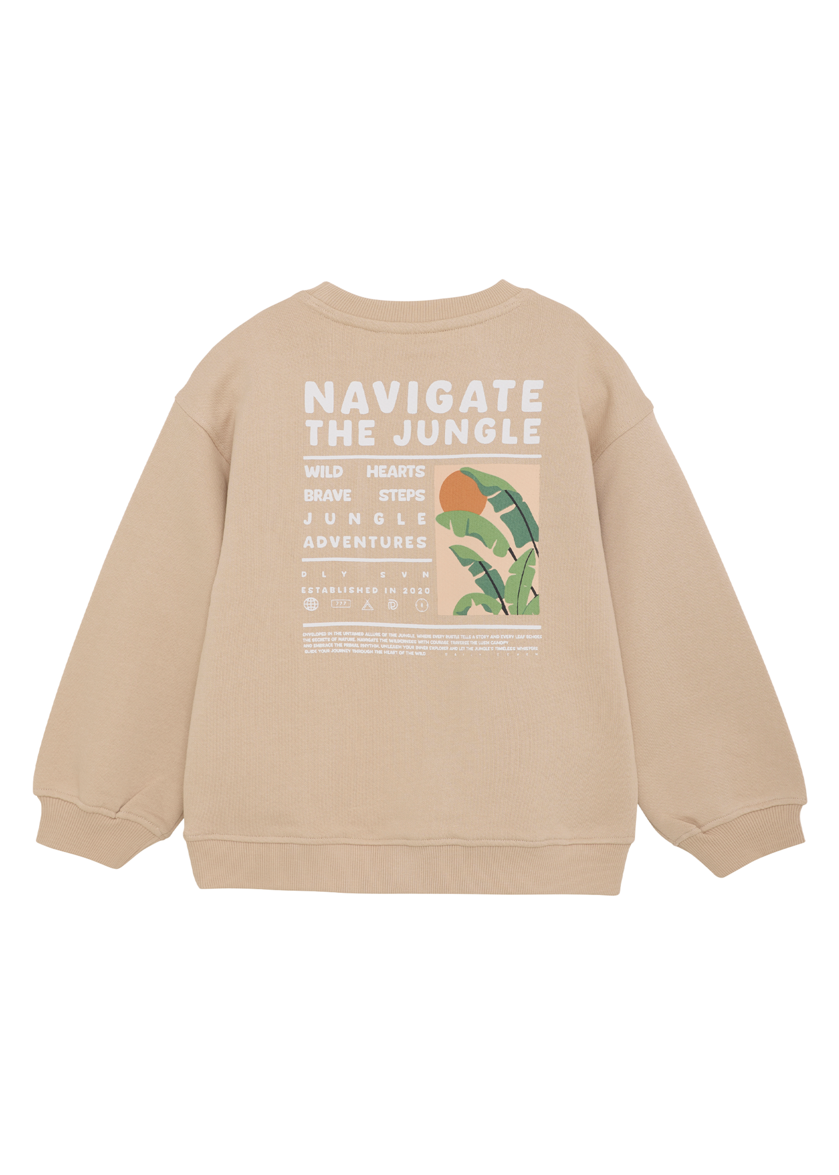 Daily 7 Sweater Oversized Print | Latte Sand