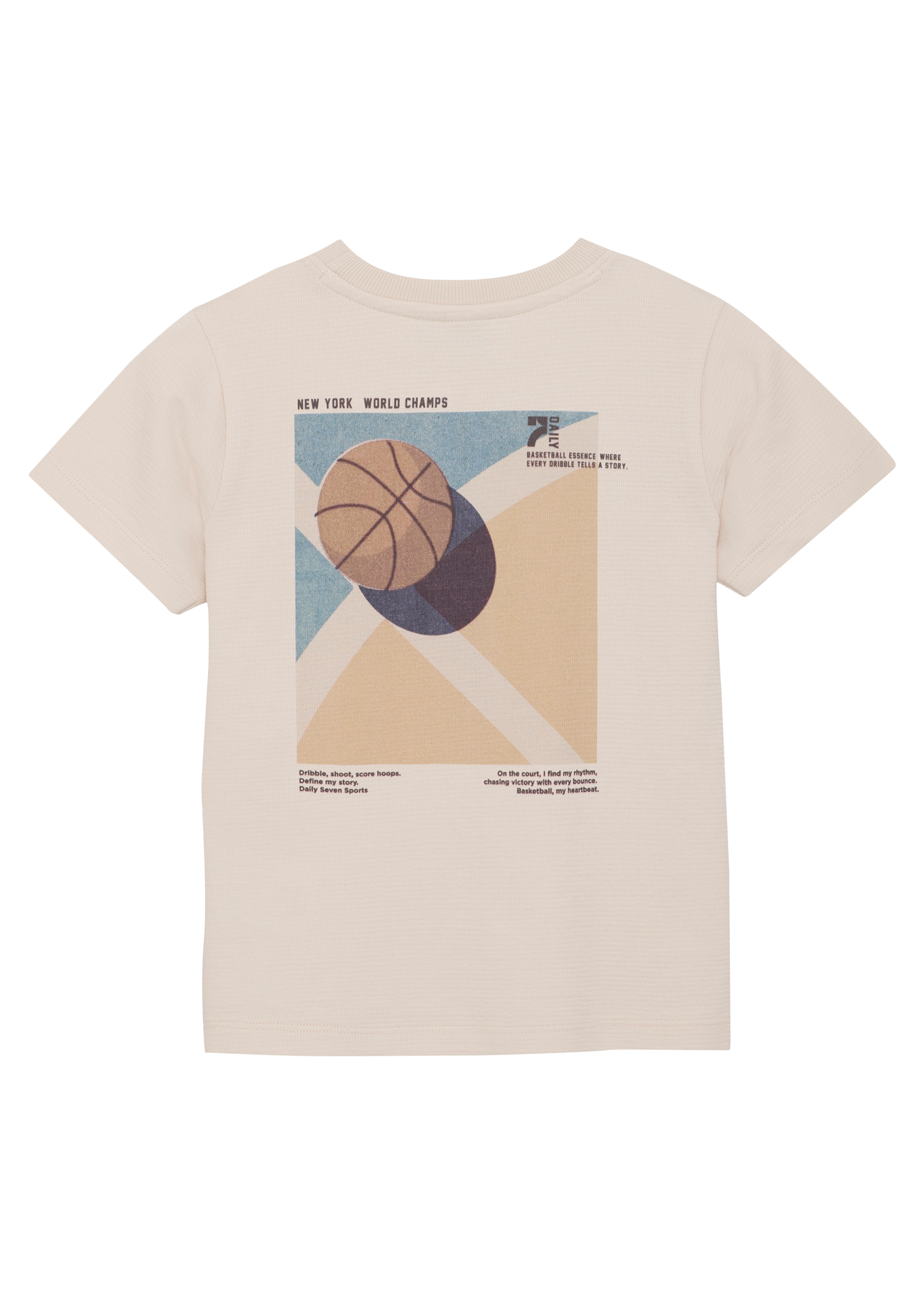 Daily 7 T-shirt Structure Backprint | Sandshell