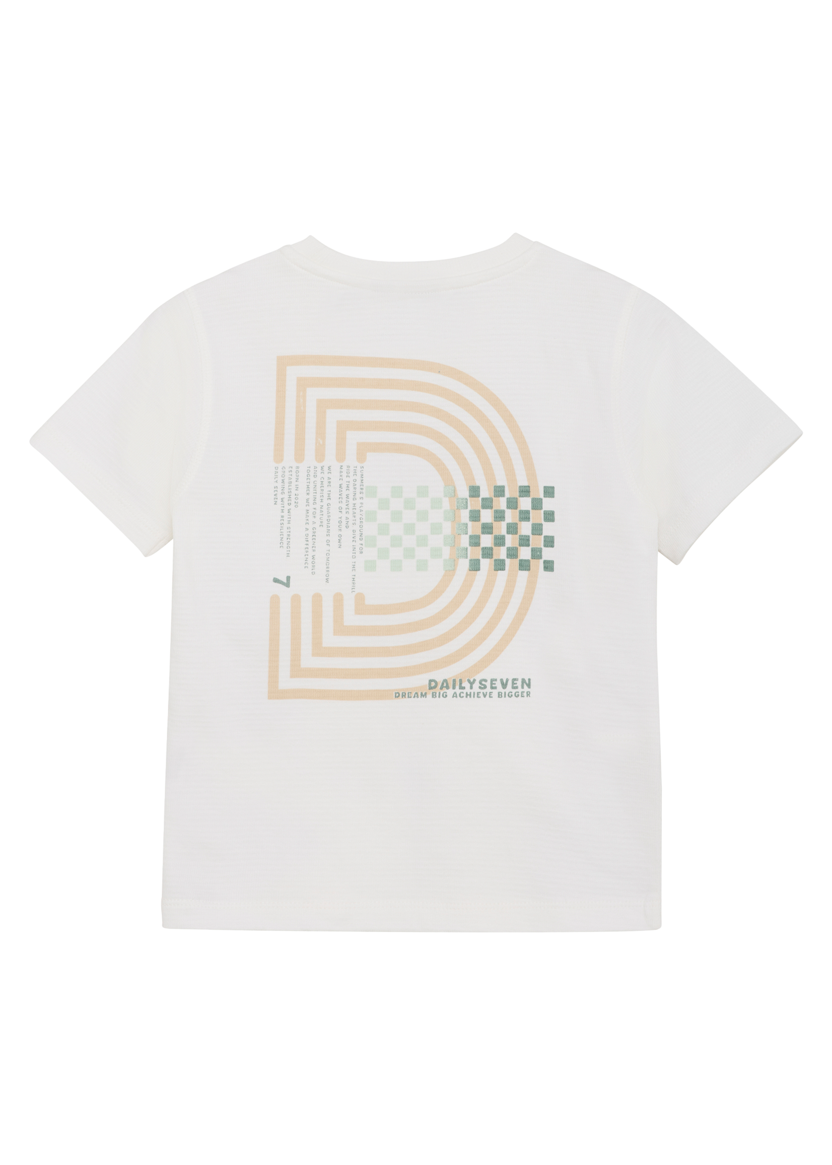 Daily 7 T-shirt Backprint Boys | Cloud