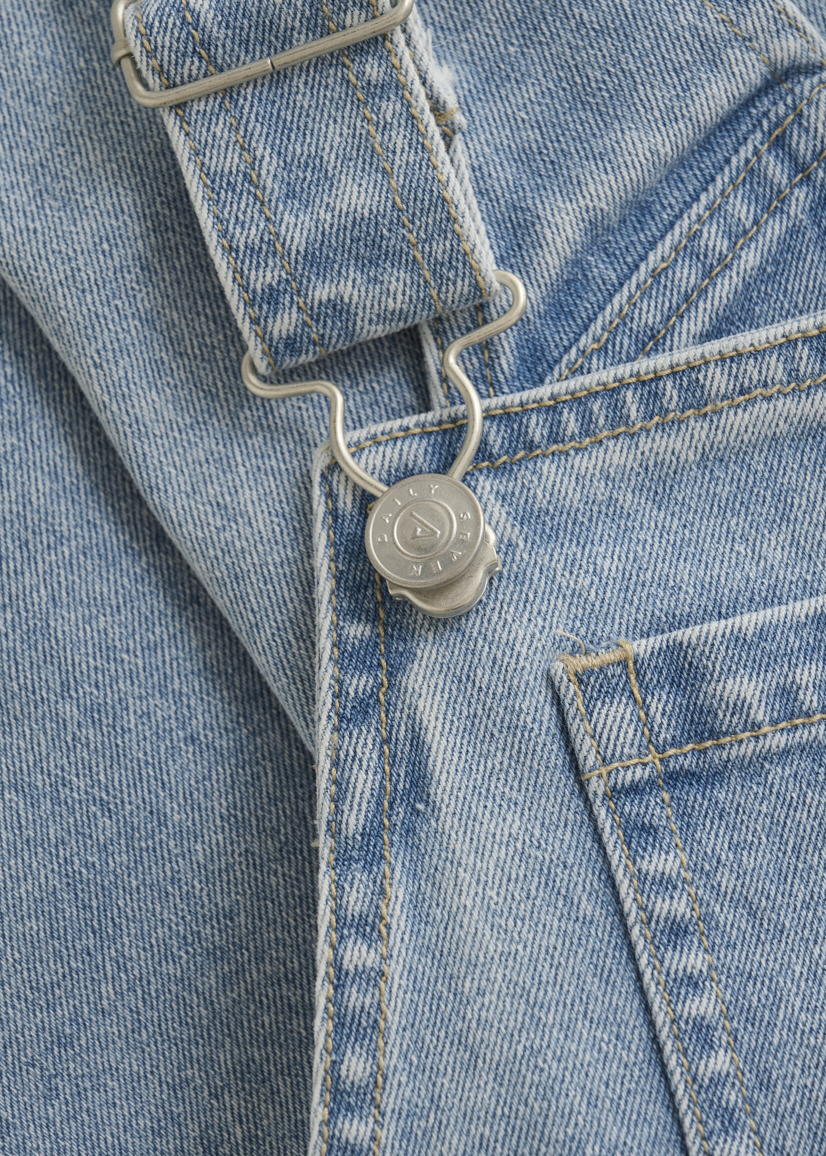 Daily 7 Denim Salopette | Medium Denim