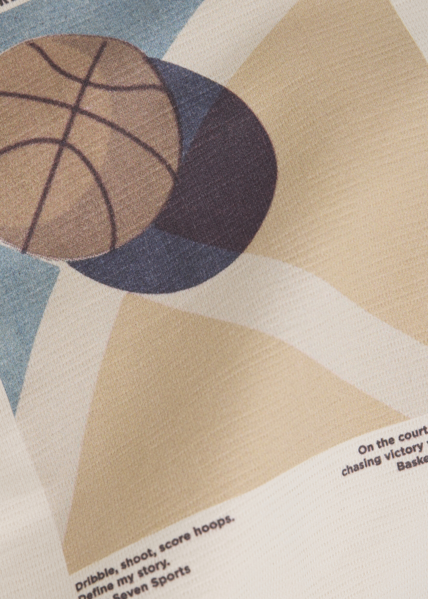 Daily 7 T-shirt Structure Backprint | Sandshell