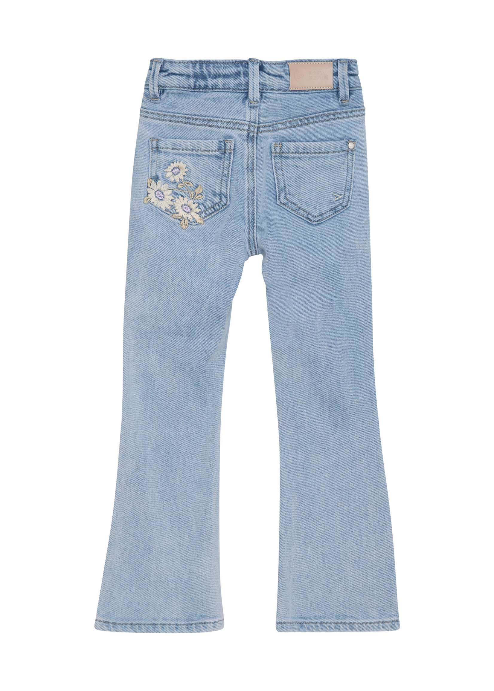 Daily 7 Flared Embroderie Jeans | Medium Denim