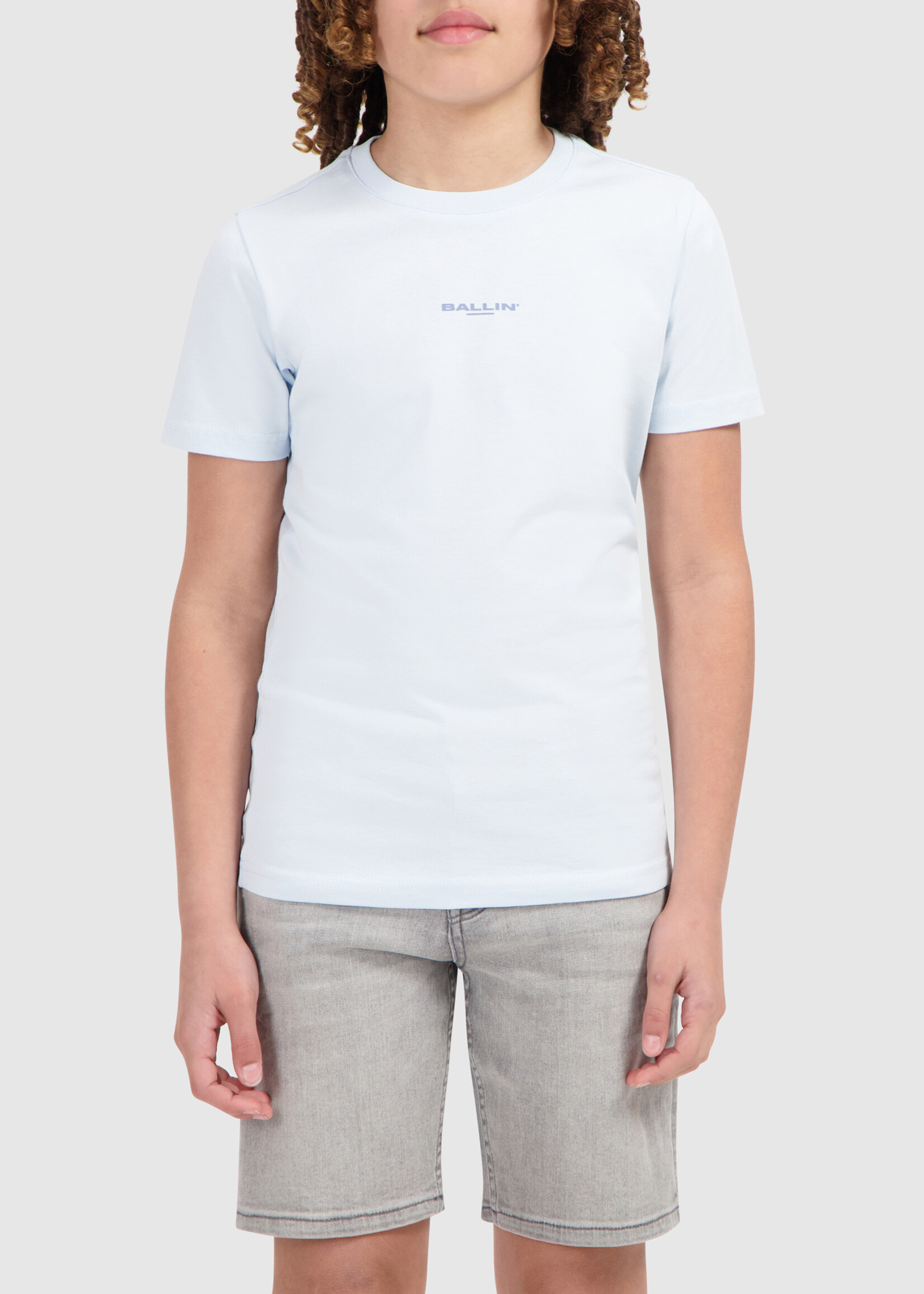 Ballin Regular fit Crewneck SS T-shirts | Light Blue