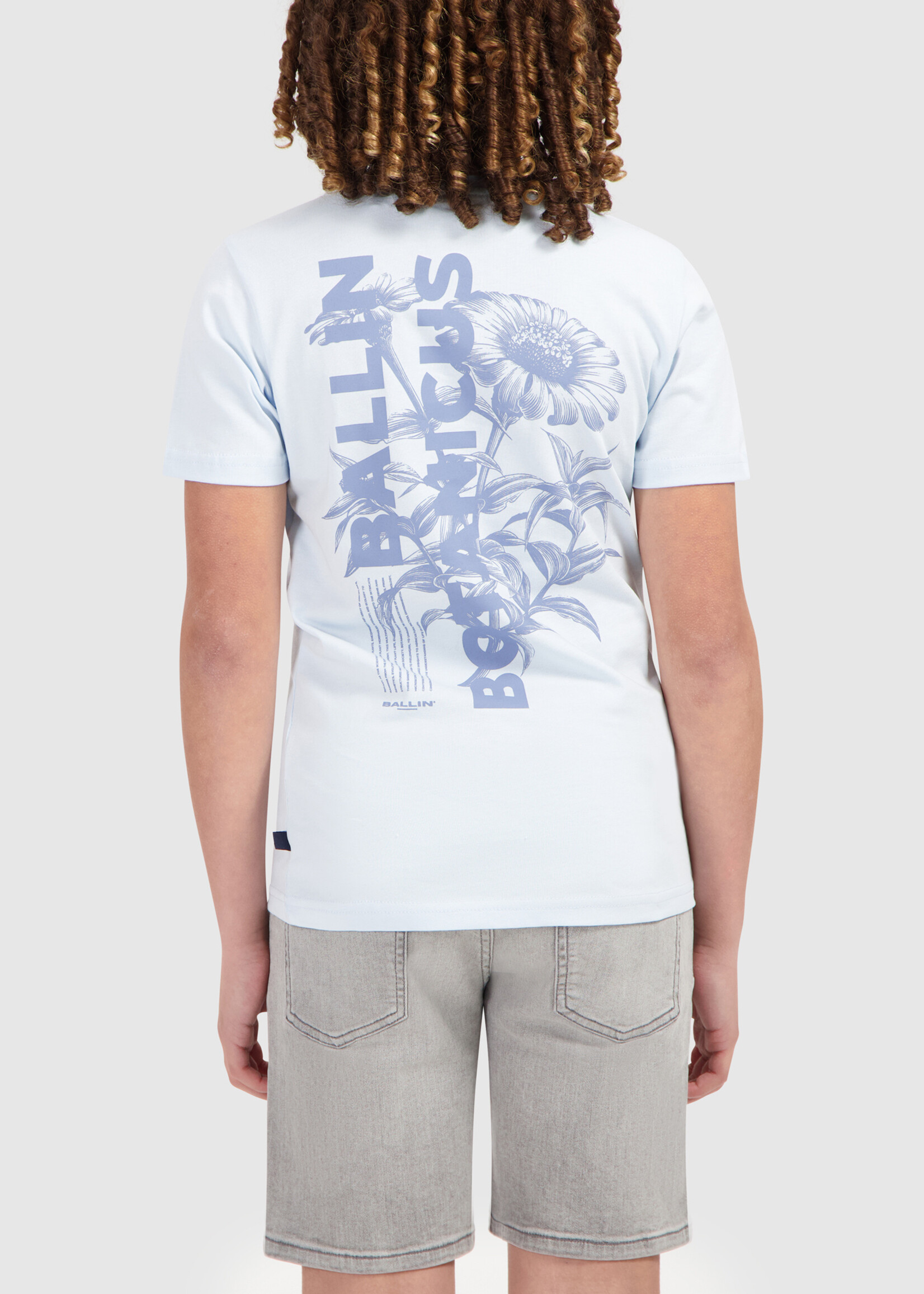Ballin Regular fit Crewneck SS T-shirts | Light Blue