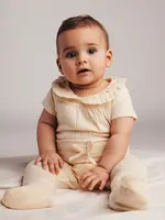 Baje Studio Yuul jersey pointelle bodysuit | creme oat