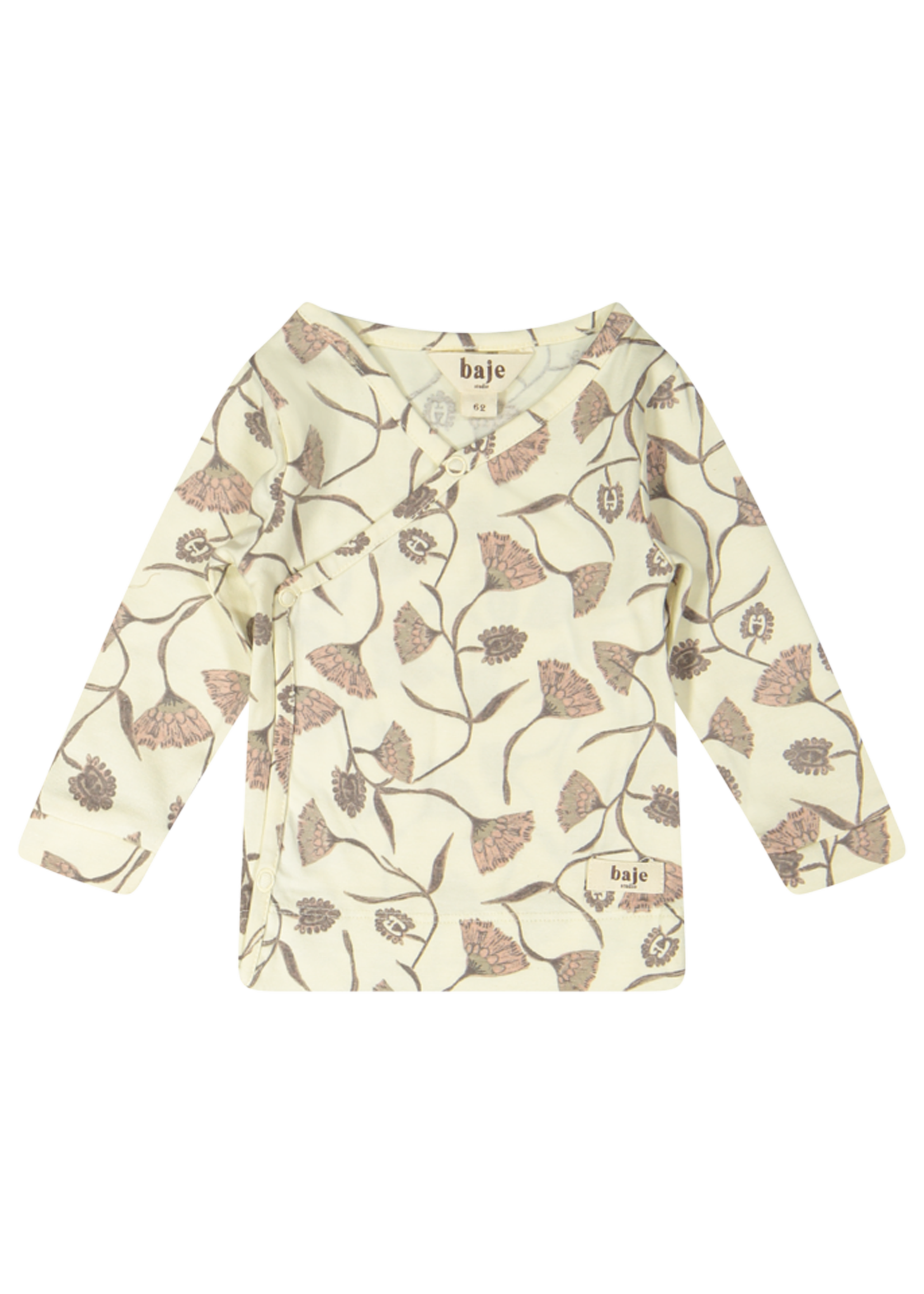 Baje Studio Mocho longsleeve wrap | Creme Oat AOP