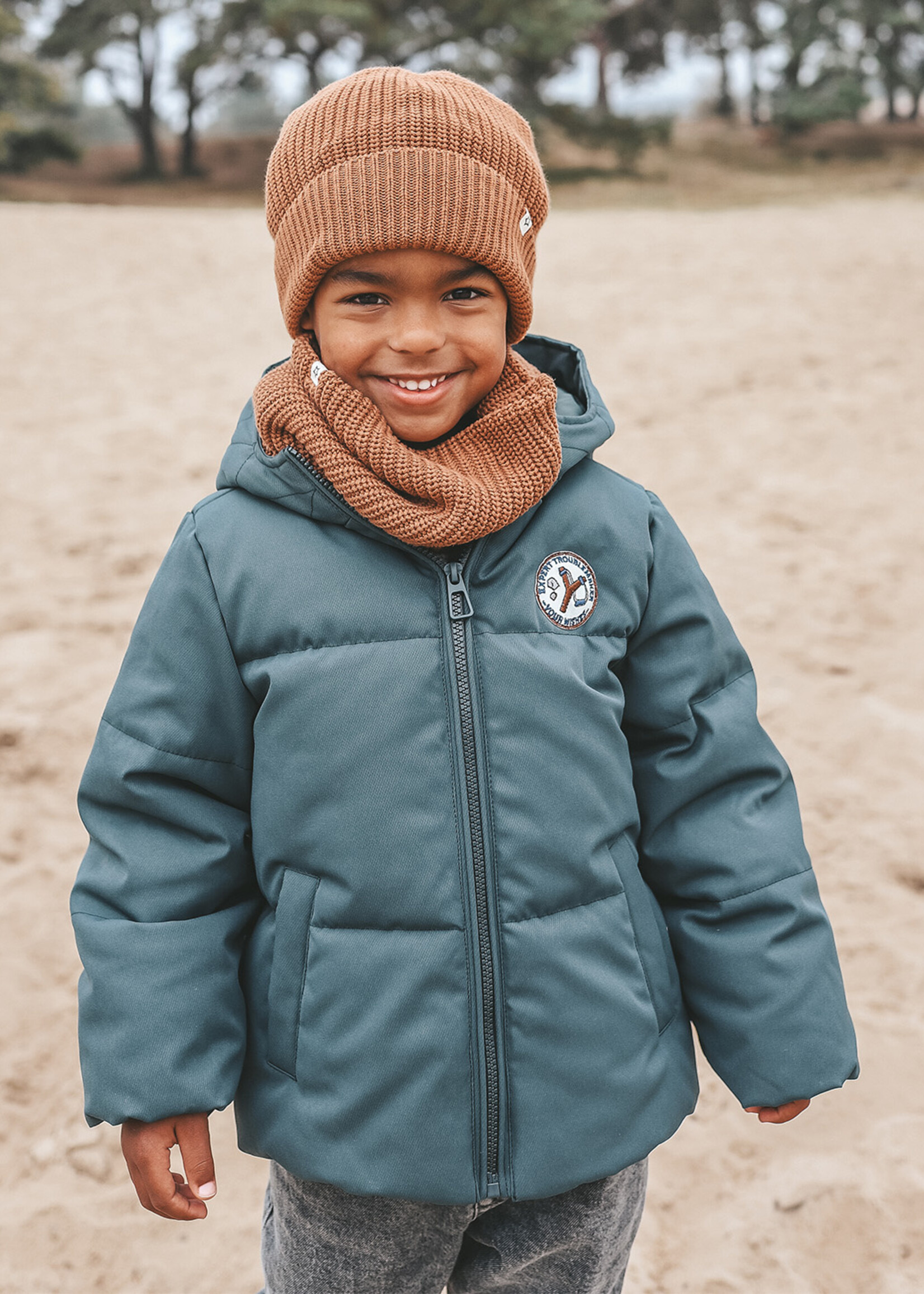 Your Wishes Solid | Puffer Coat | Teal