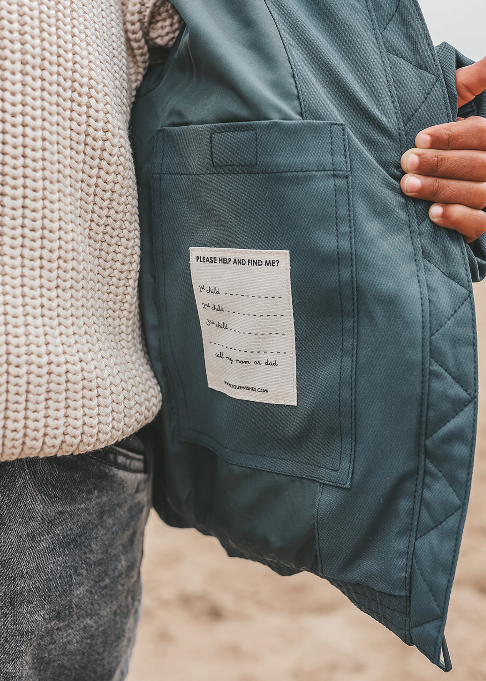 Your Wishes Solid | Puffer Coat | Teal