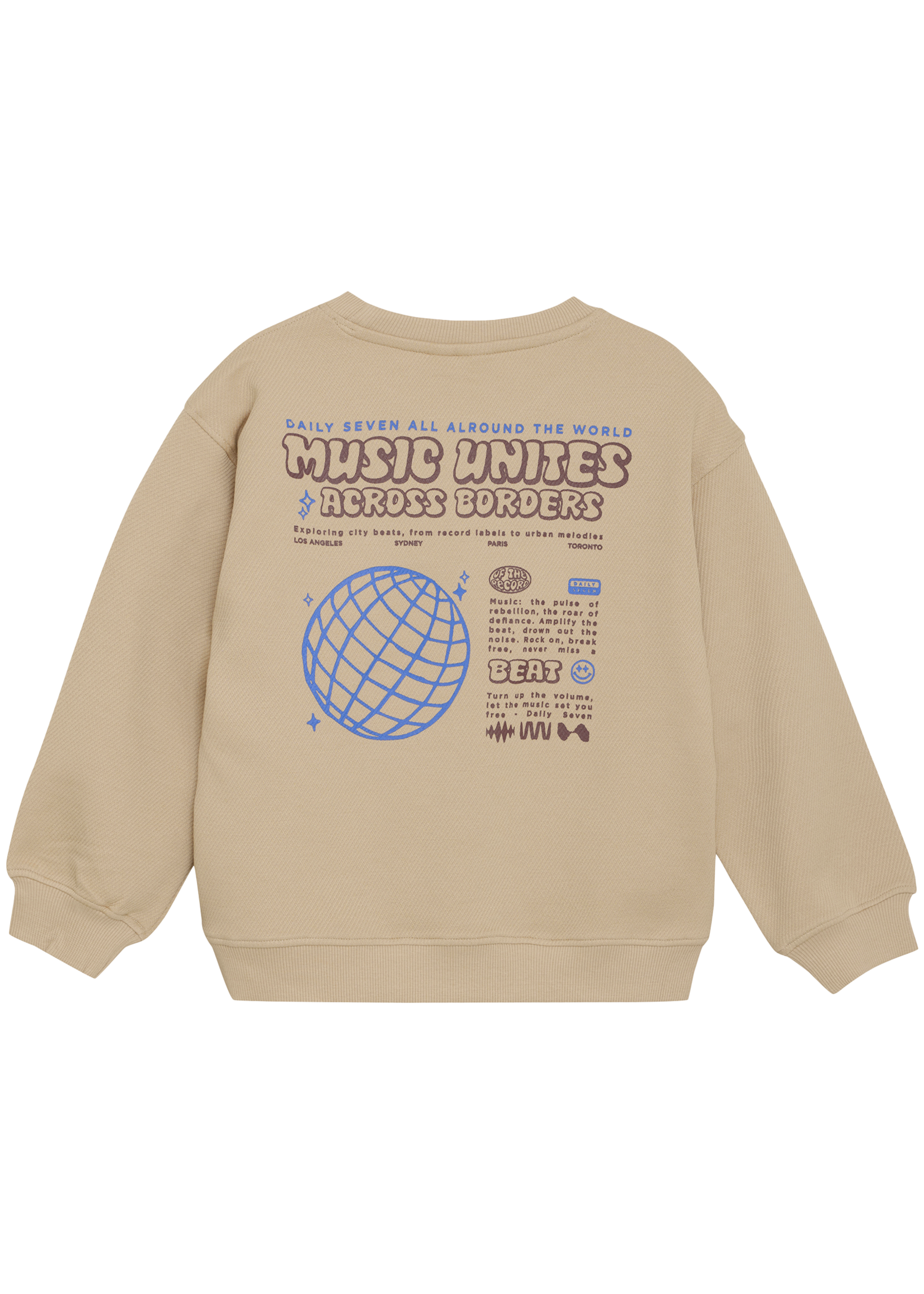 Daily 7 Oversized Sweater Music | Sand