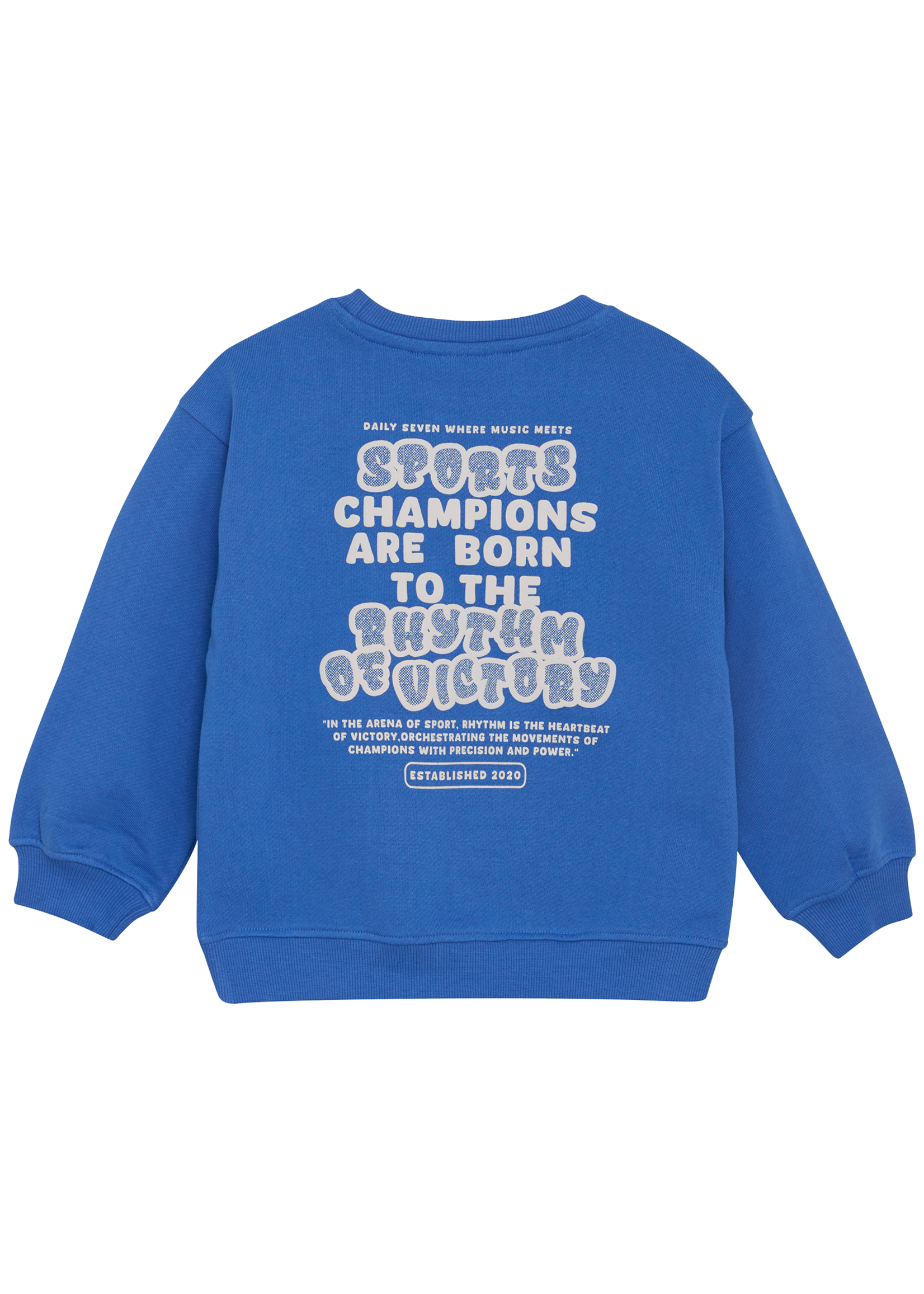 Daily 7 Oversized Sweater Textprint