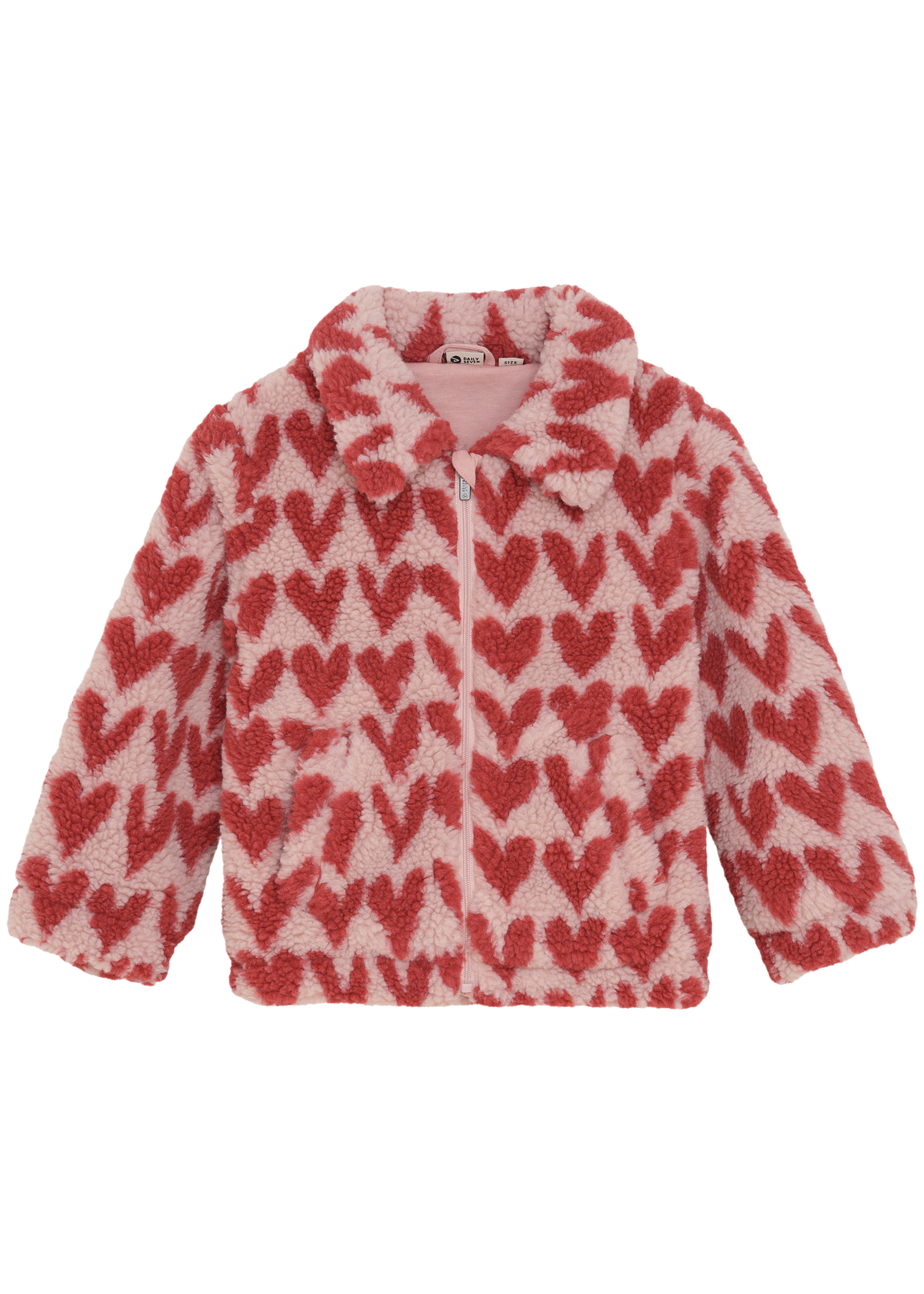Daily 7 Teddy Jacket Heart | Pink
