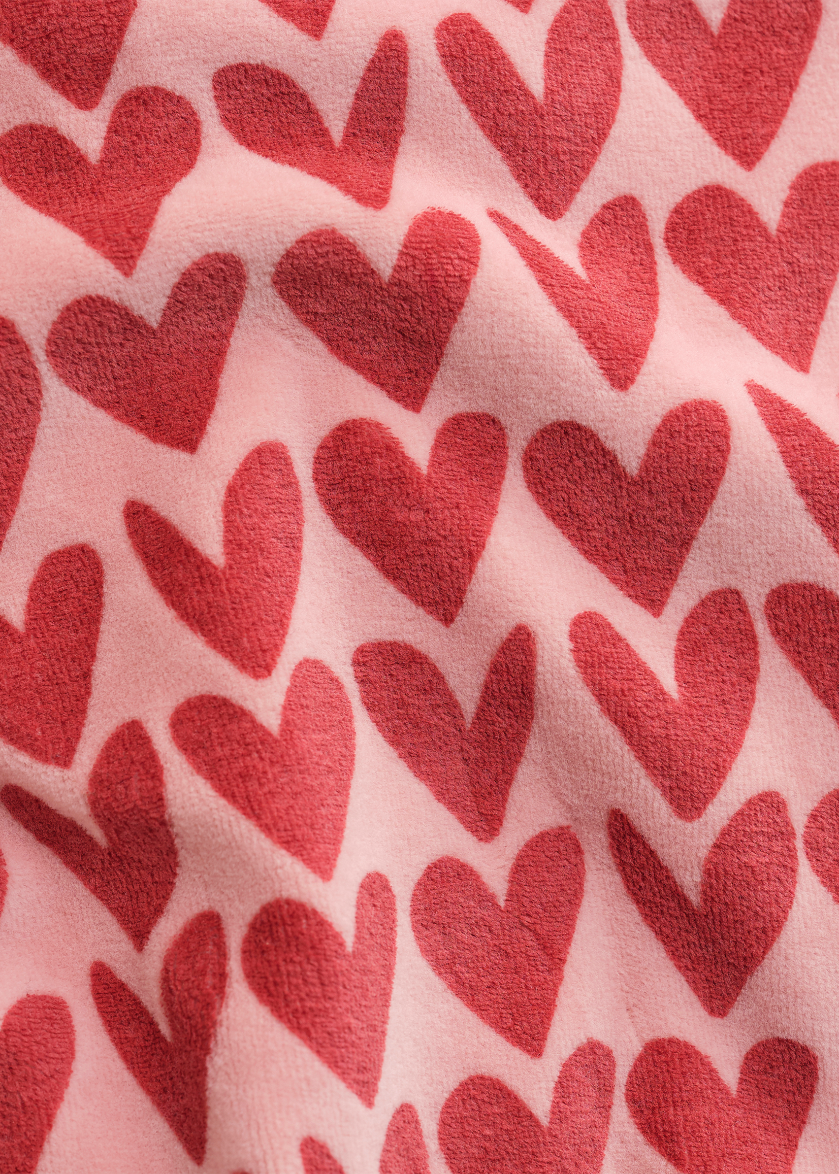 Daily 7 Teddy Jacket Heart | Pink