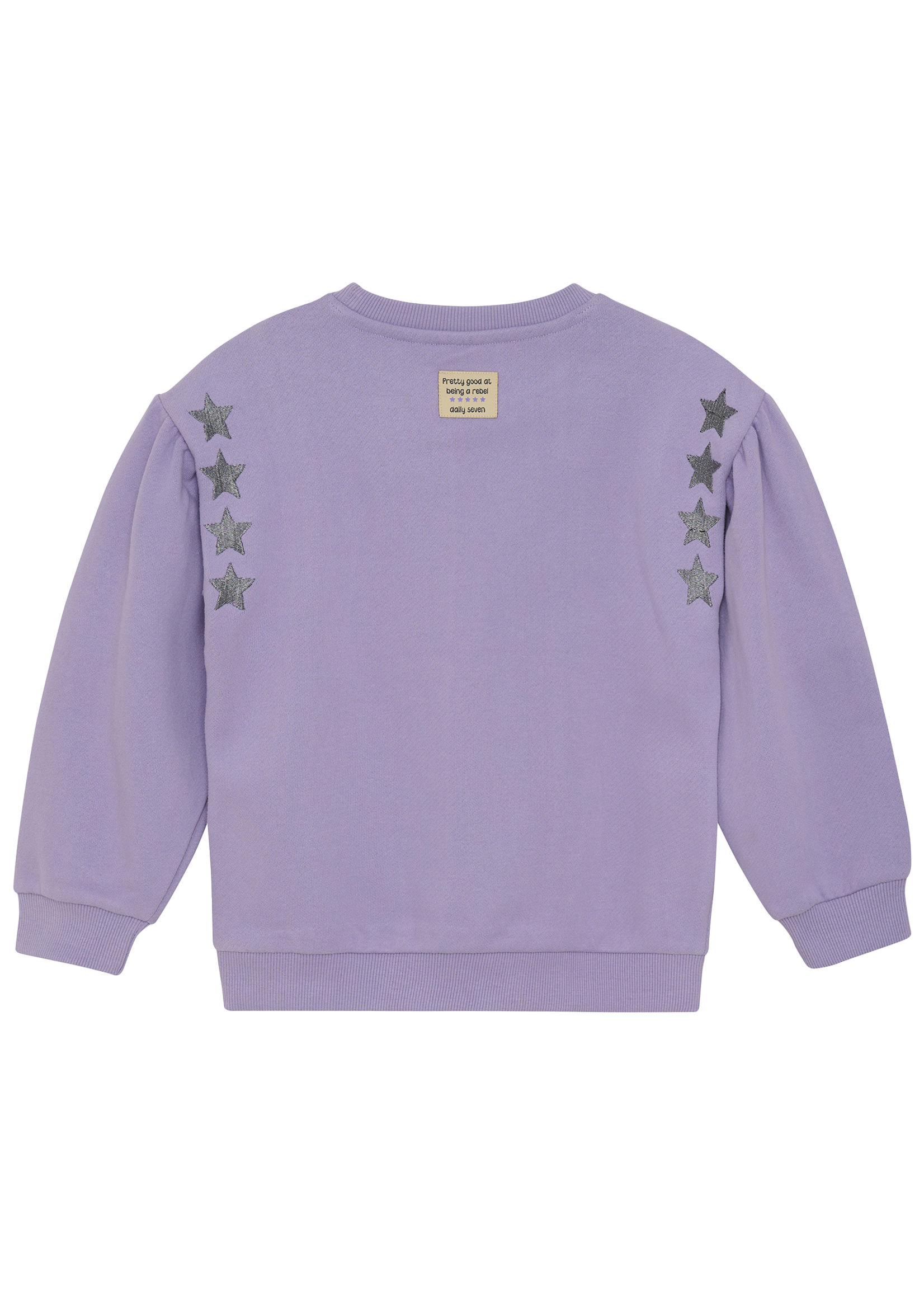 Daily 7 Sweater Embroidery Sleeve | Purple
