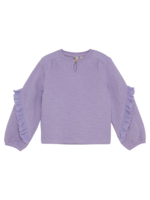 Daily 7 T-shirt Longsleeve Ruffle | Purple