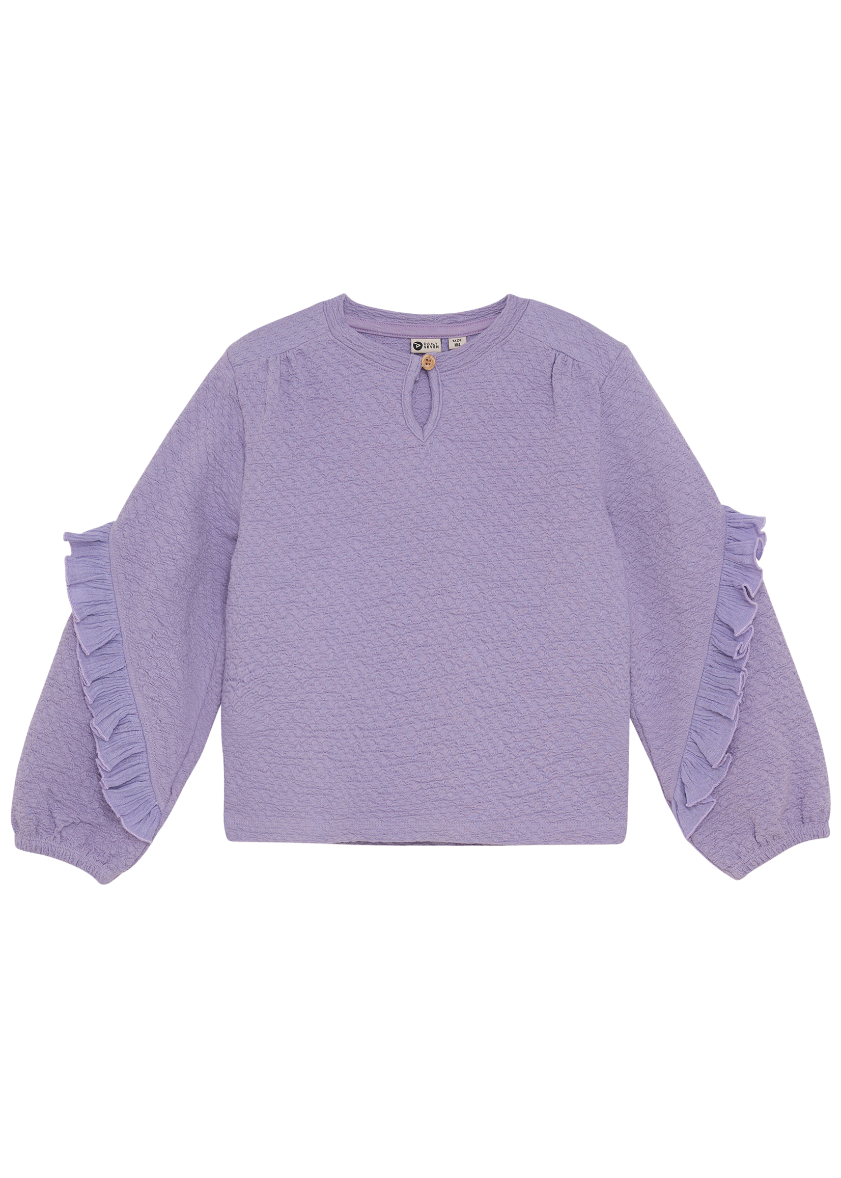 Daily 7 T-shirt Longsleeve Ruffle | Purple