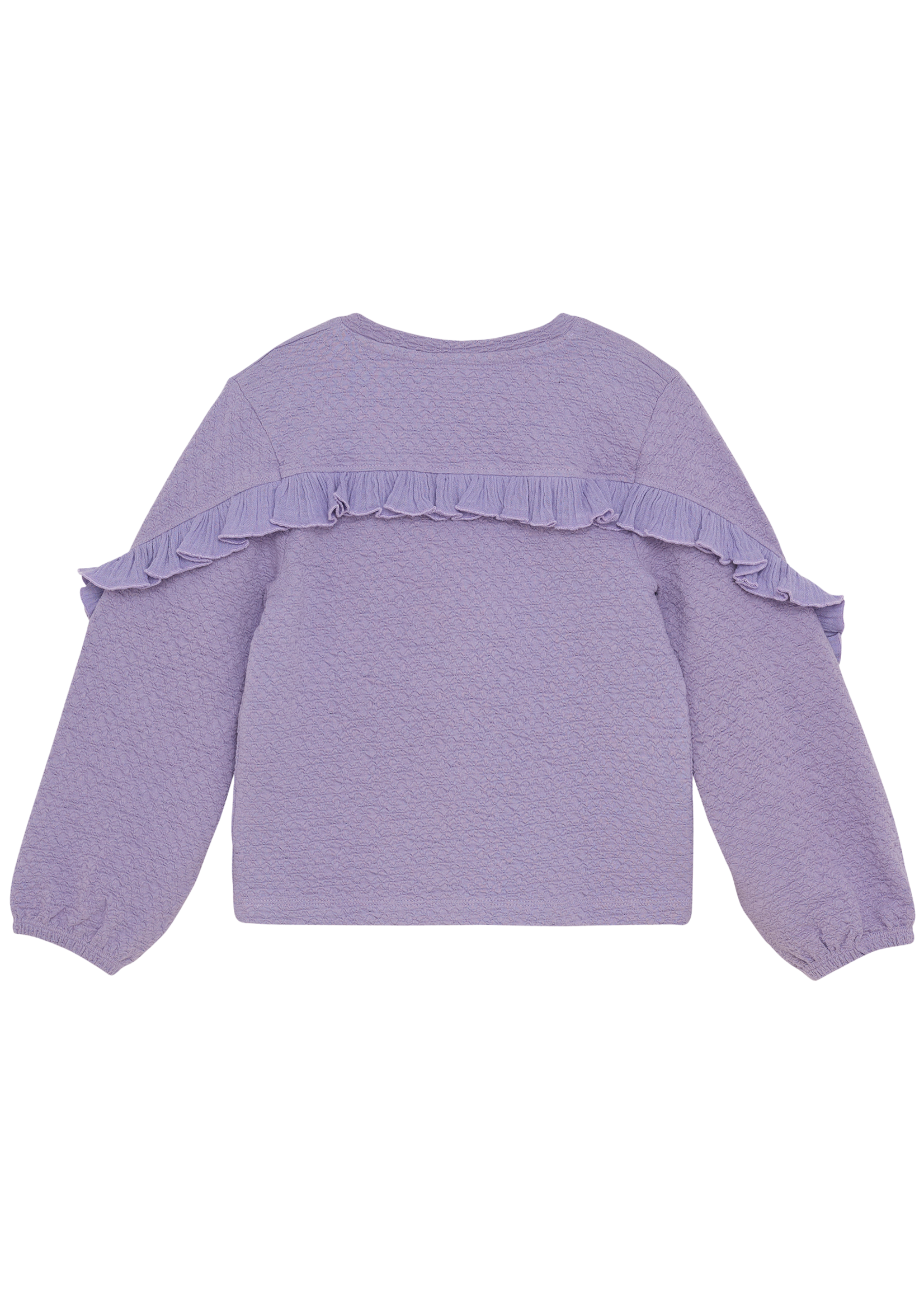 Daily 7 T-shirt Longsleeve Ruffle | Purple