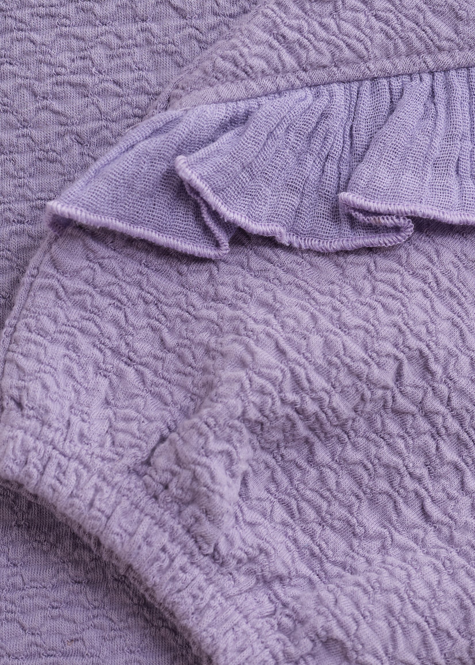Daily 7 T-shirt Longsleeve Ruffle | Purple