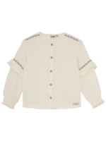 Daily 7 Shirt Longsleeve Ruffle | White