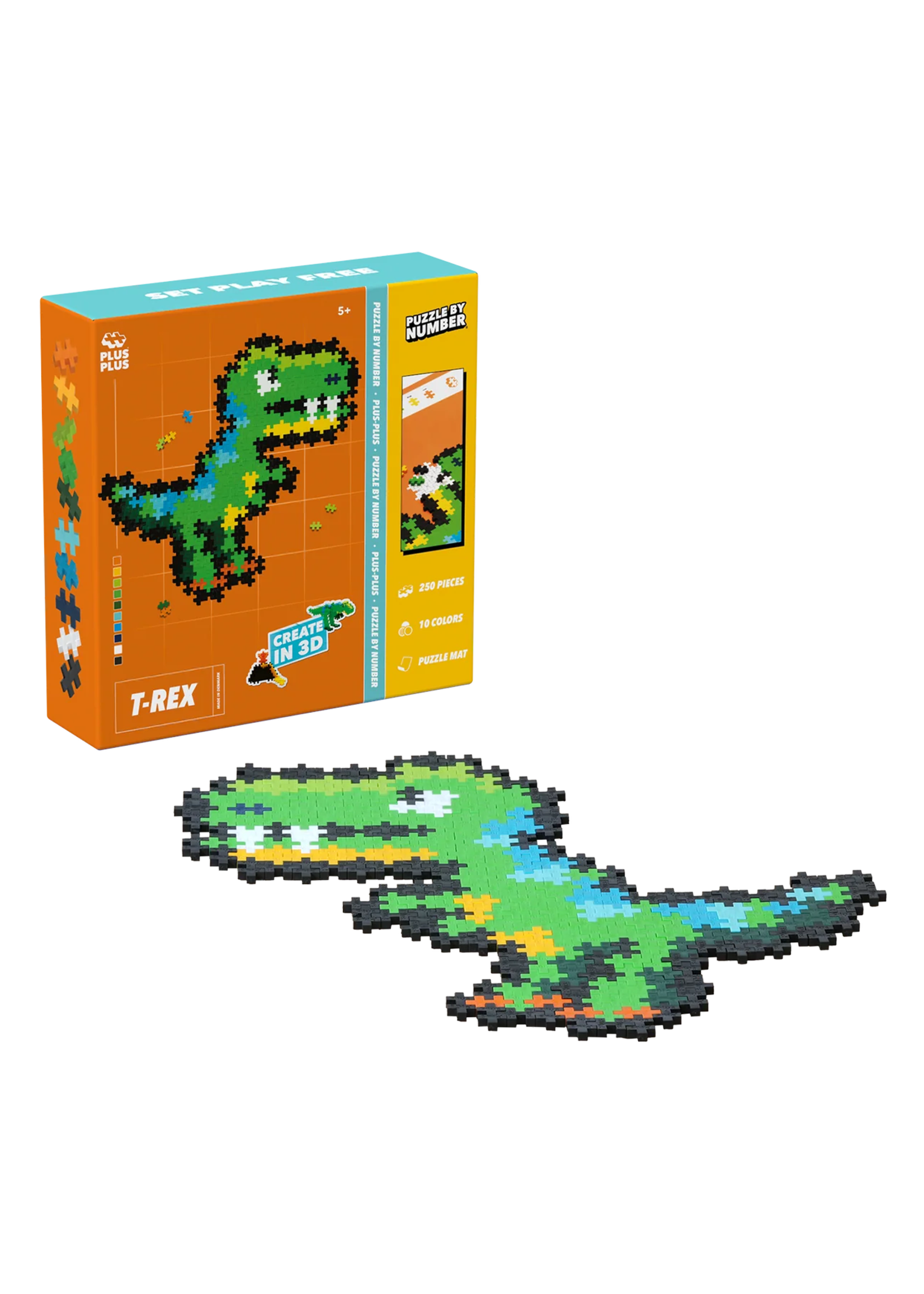 Plus-Plus Puzzle By Number | T-Rex