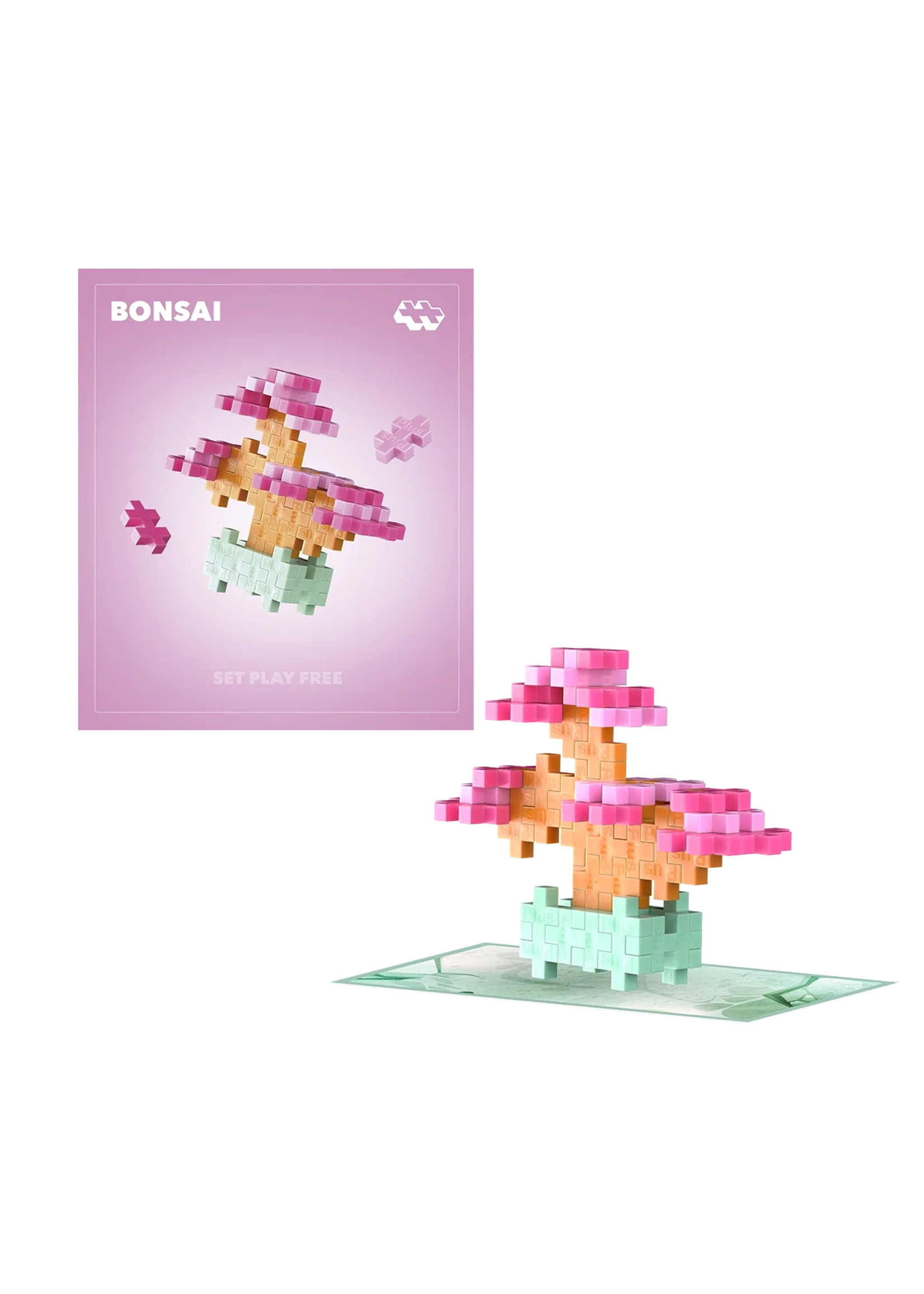 Plus-Plus Plant Packs - Pink Bonsai