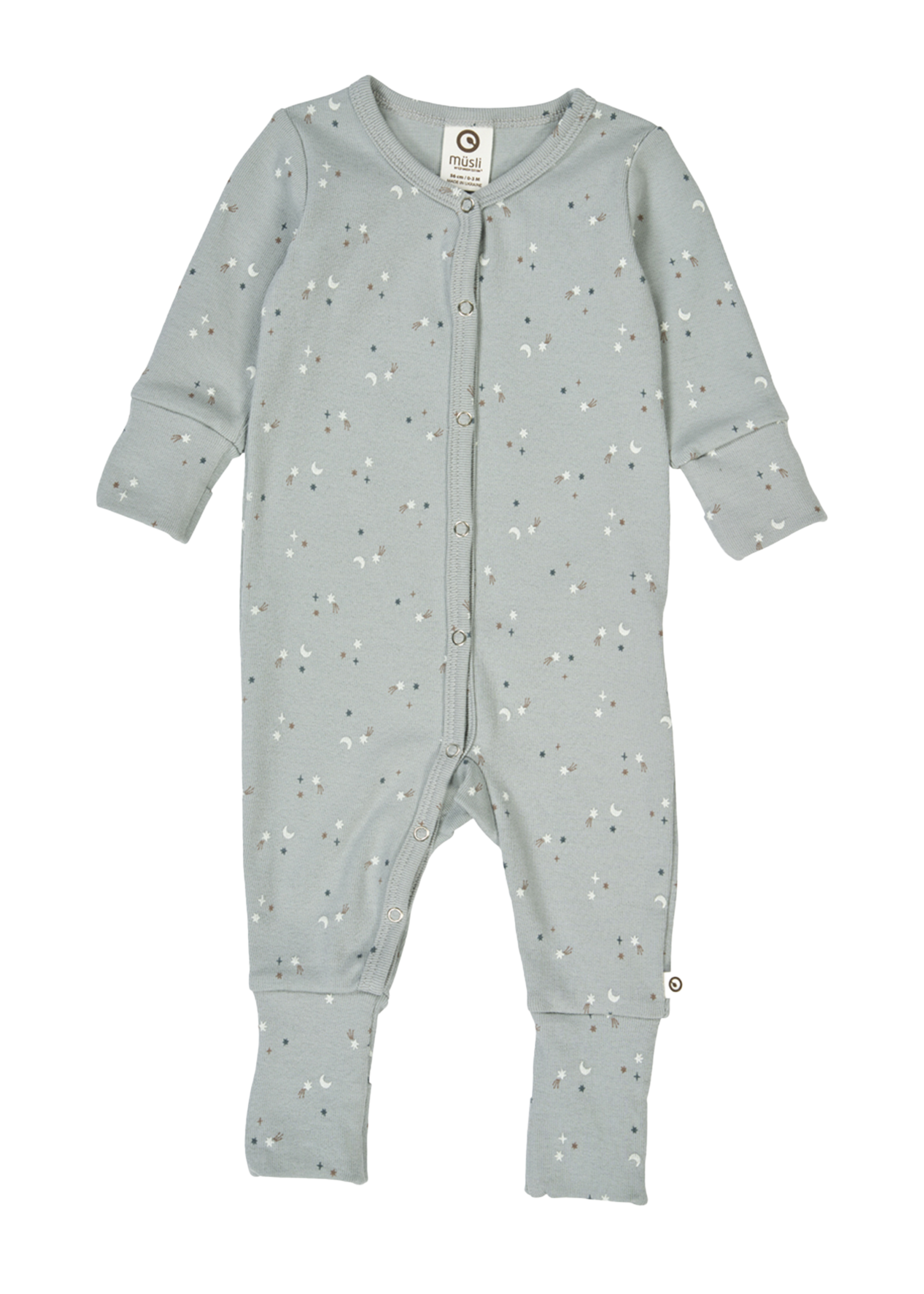 Müsli Stars bodysuit | Jasmin blue/ Walnut/ Stormy blue