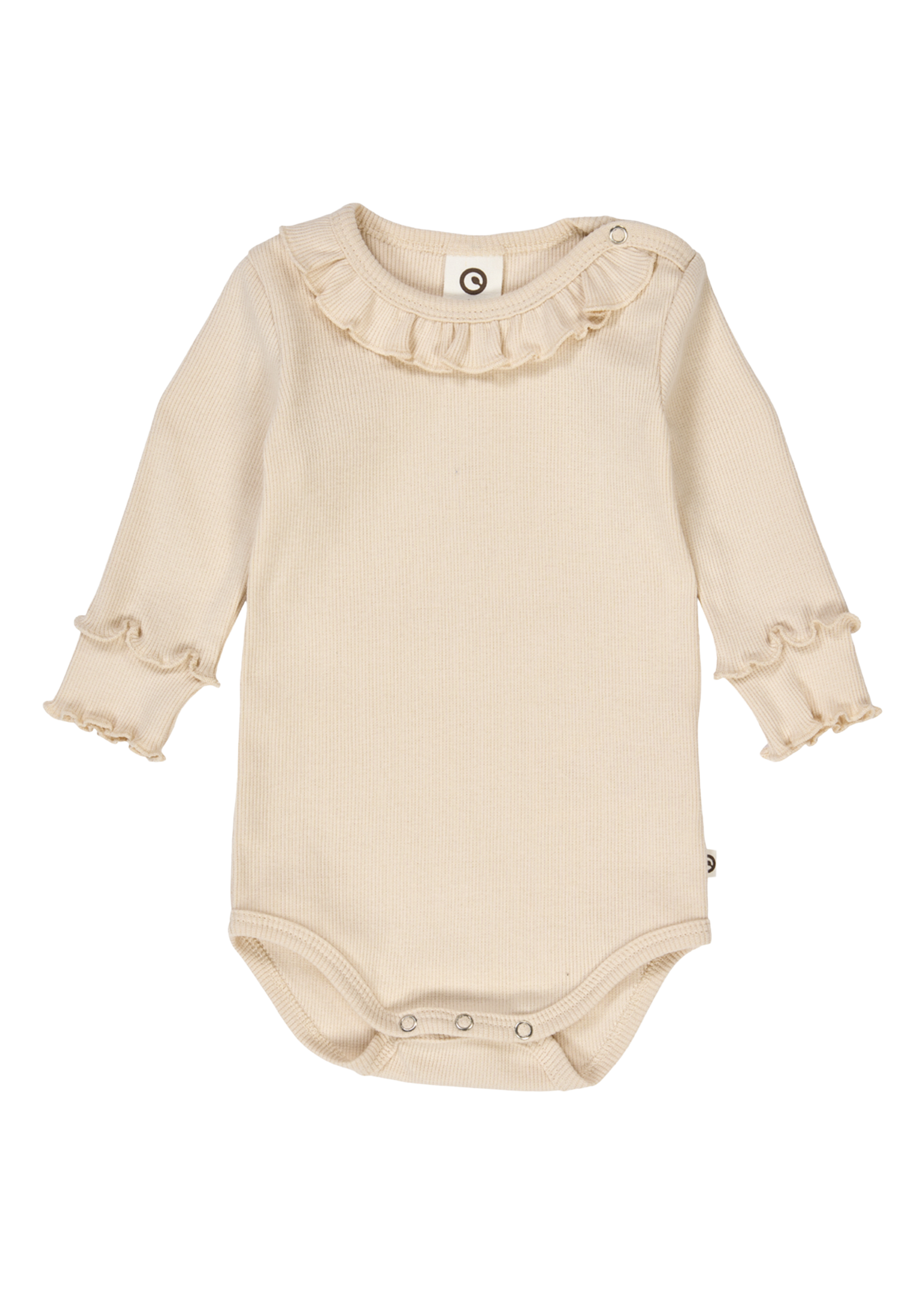 Müsli Cozy me rib frill collar | Oak