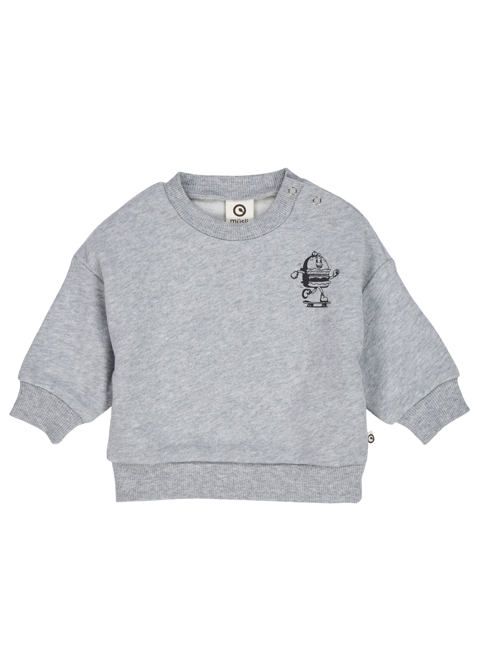Müsli Burger sweatshirt baby | Pale greymarl