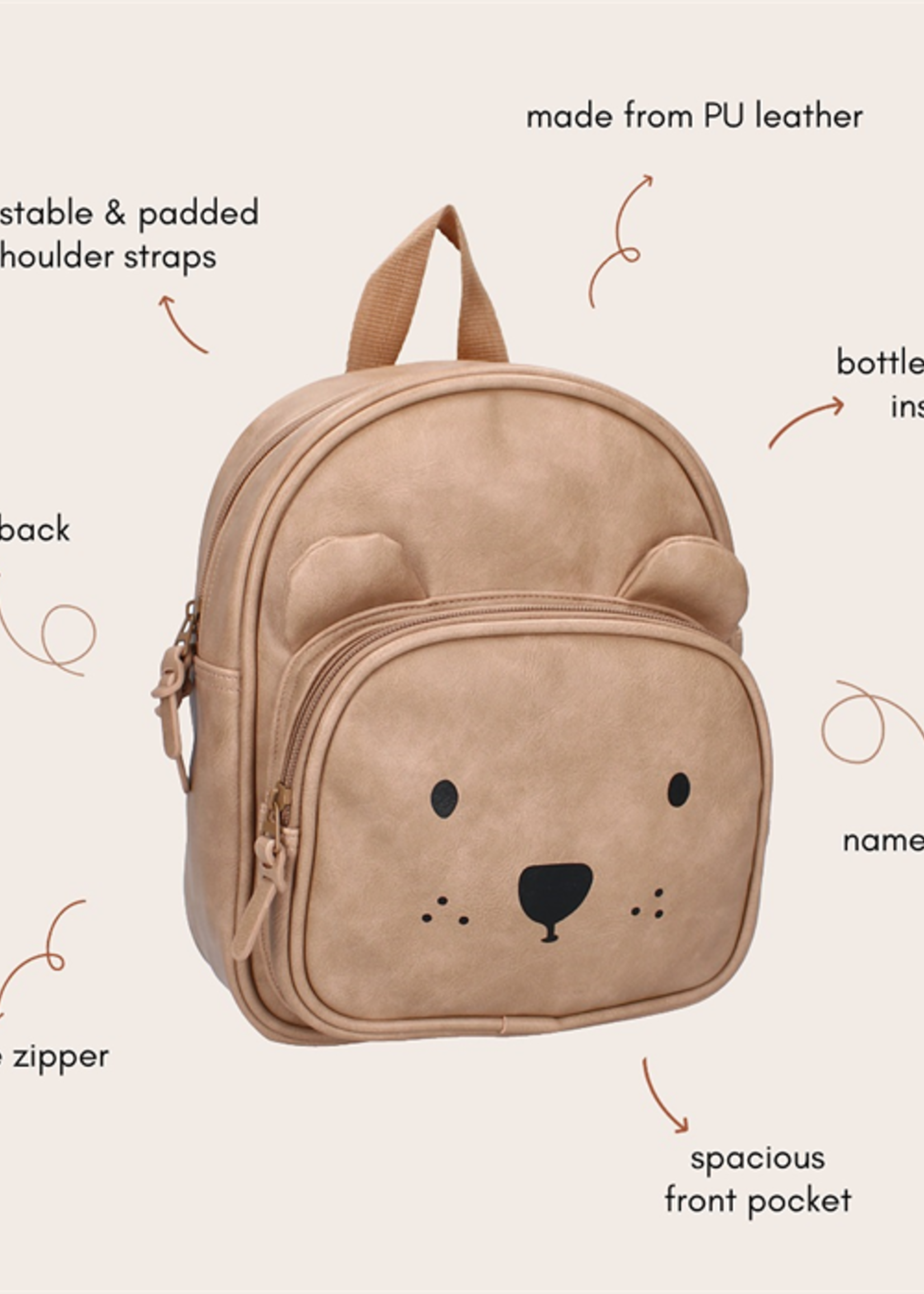 Kidzroom Rugzak beary excited